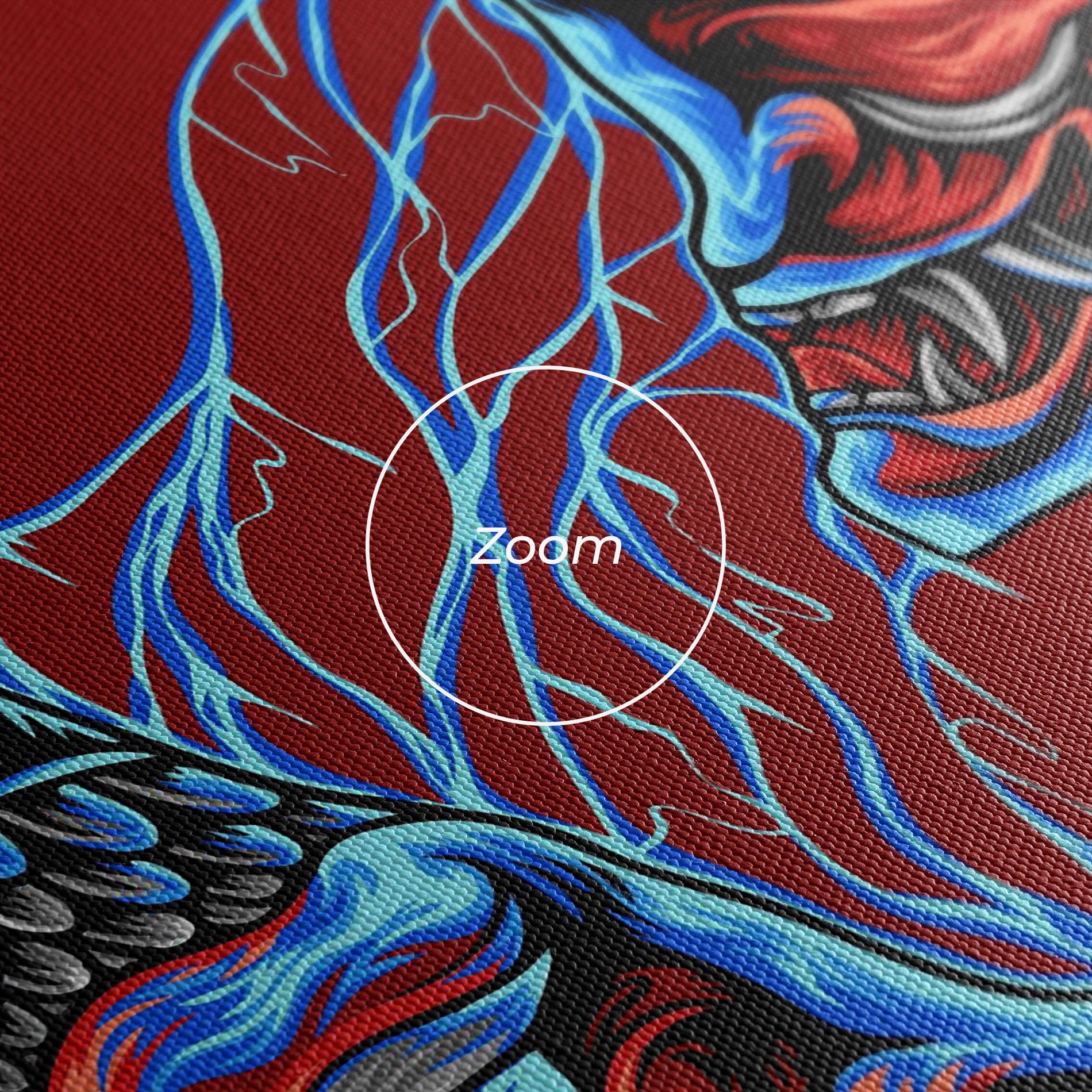 Tablou Canvas Japanese Mask mockup 3