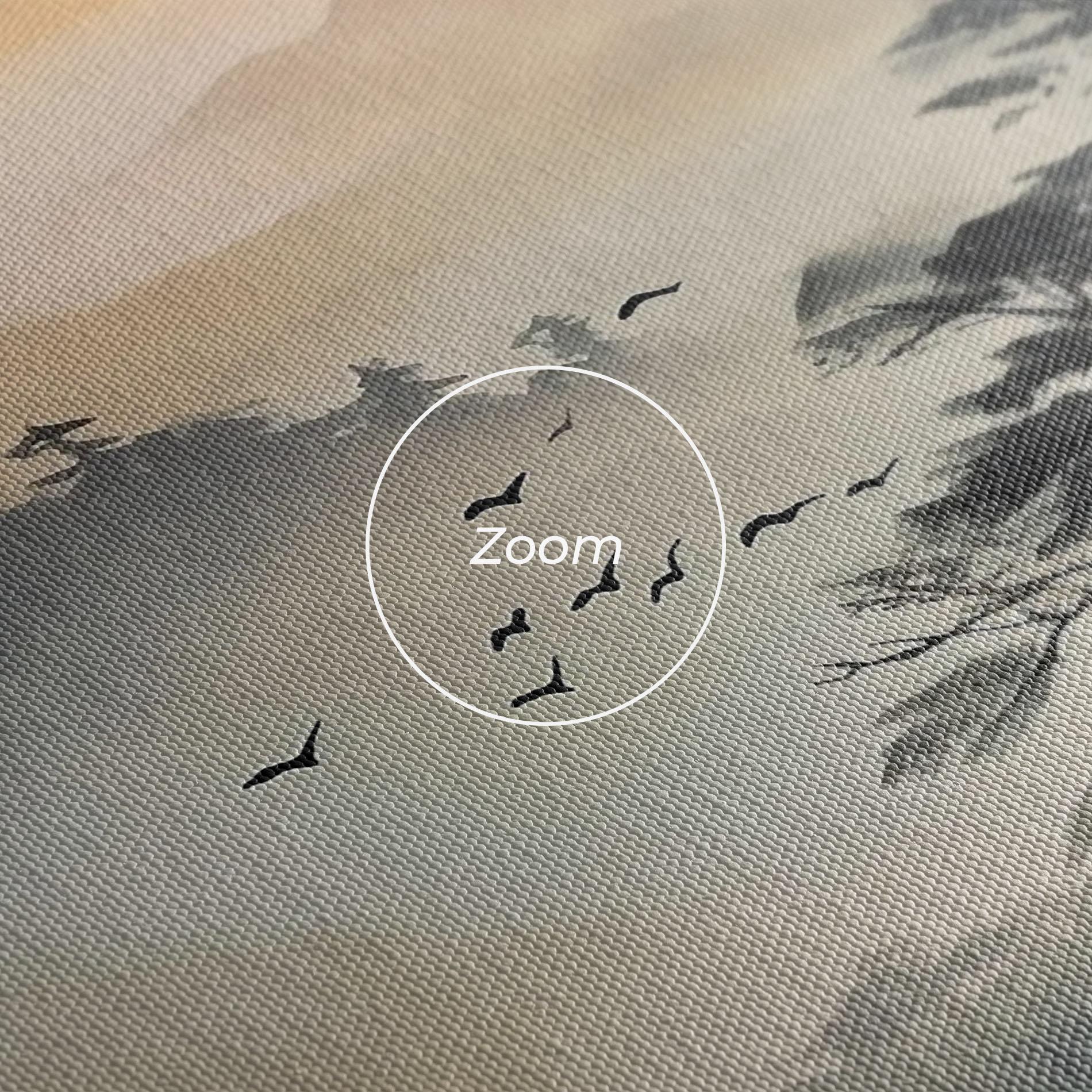 Tablou Canvas Sunset Fog mockup 3