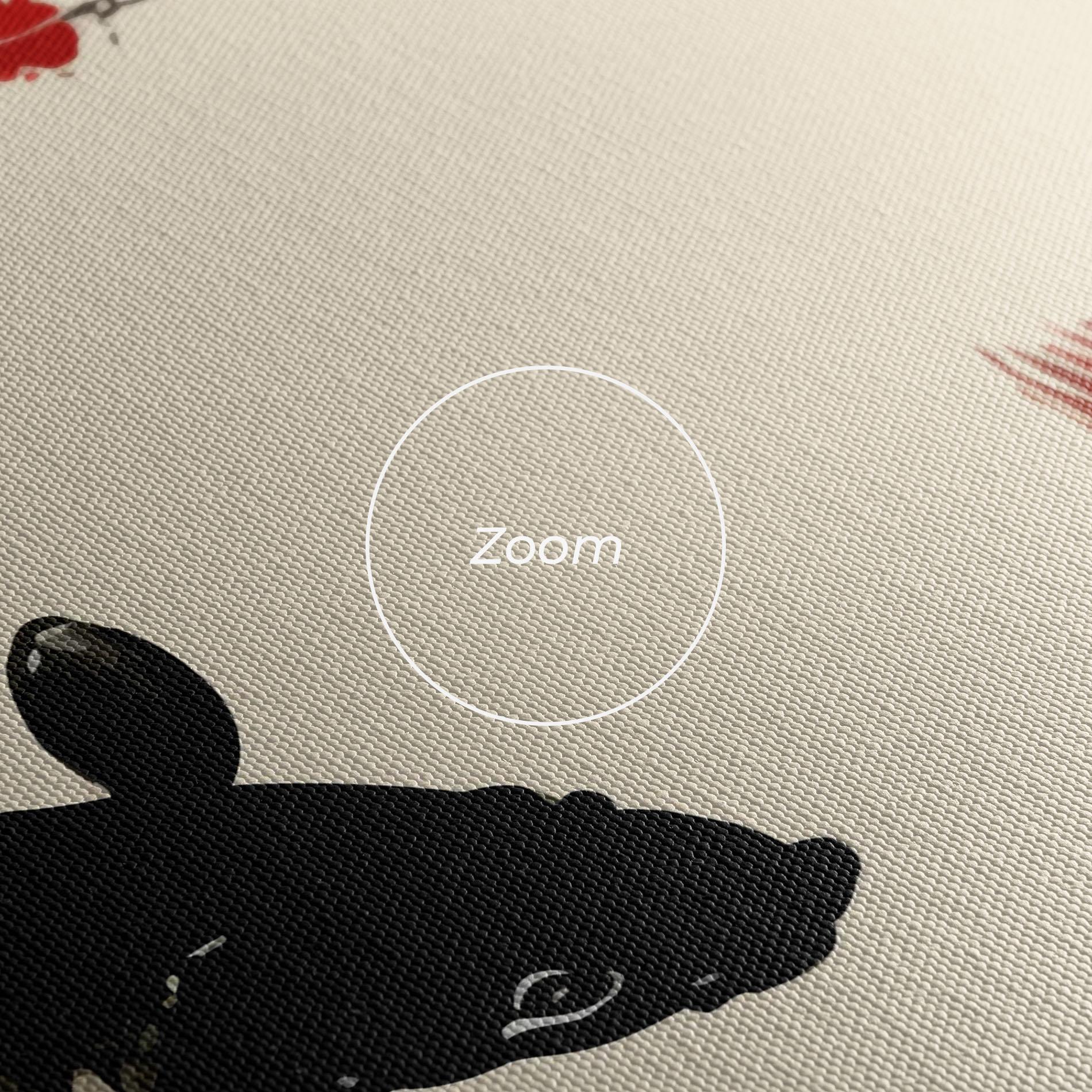 Tablou Canvas Sunset Red Flower mockup 3