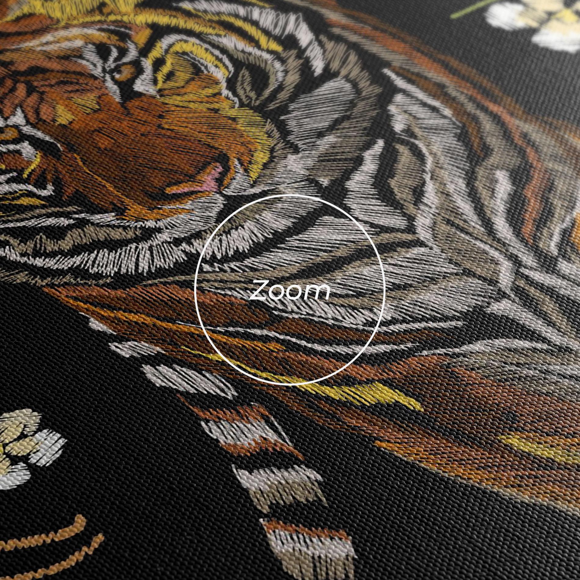 Tablou Canvas Tiger Birds Art mockup 3