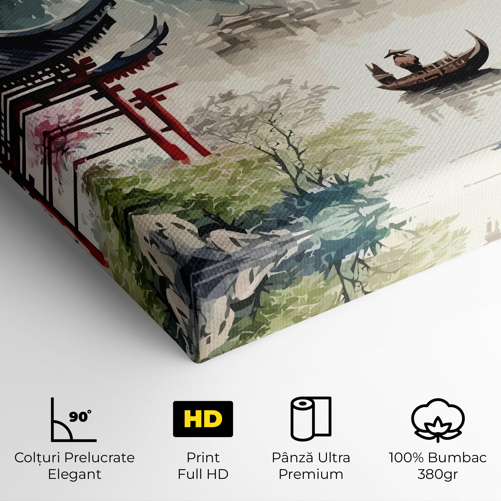 Tablou Canvas Beautiful Asiatic View mockup 4