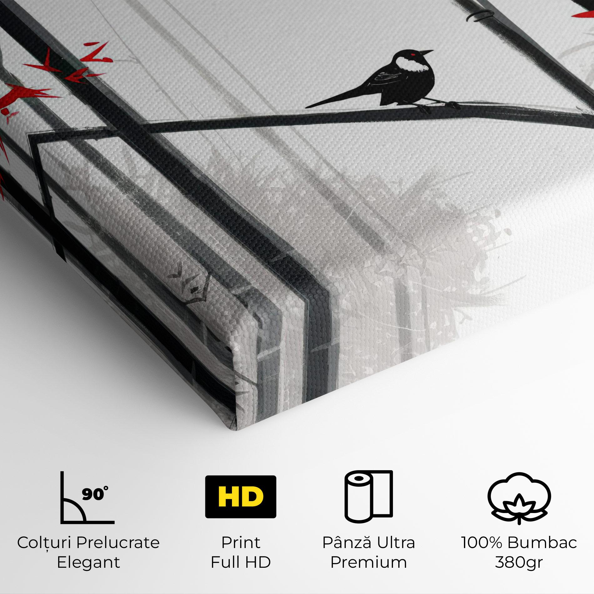 Tablou Canvas Chinese Red Leafs mockup 4