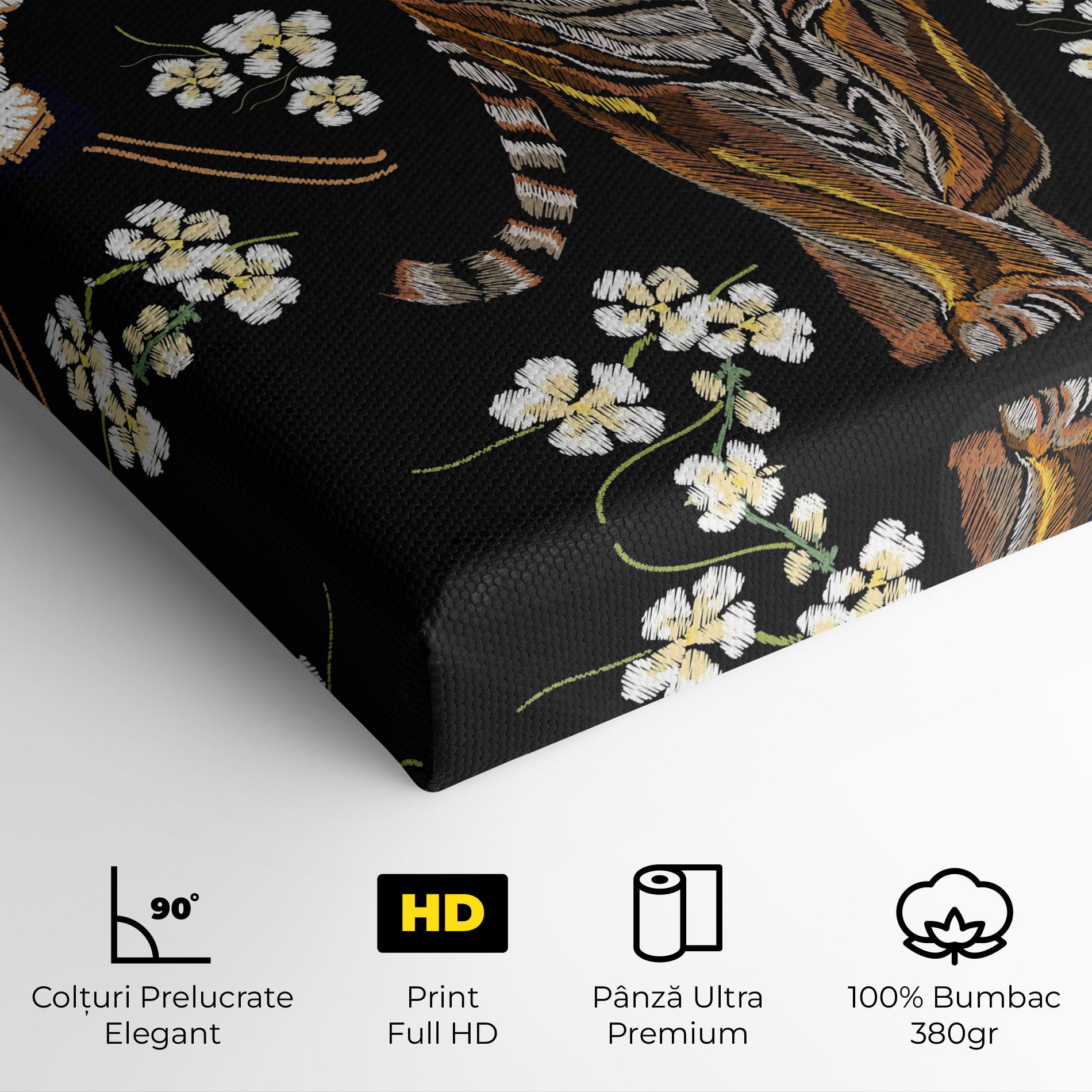 Tablou Canvas Tiger Birds Art mockup 4