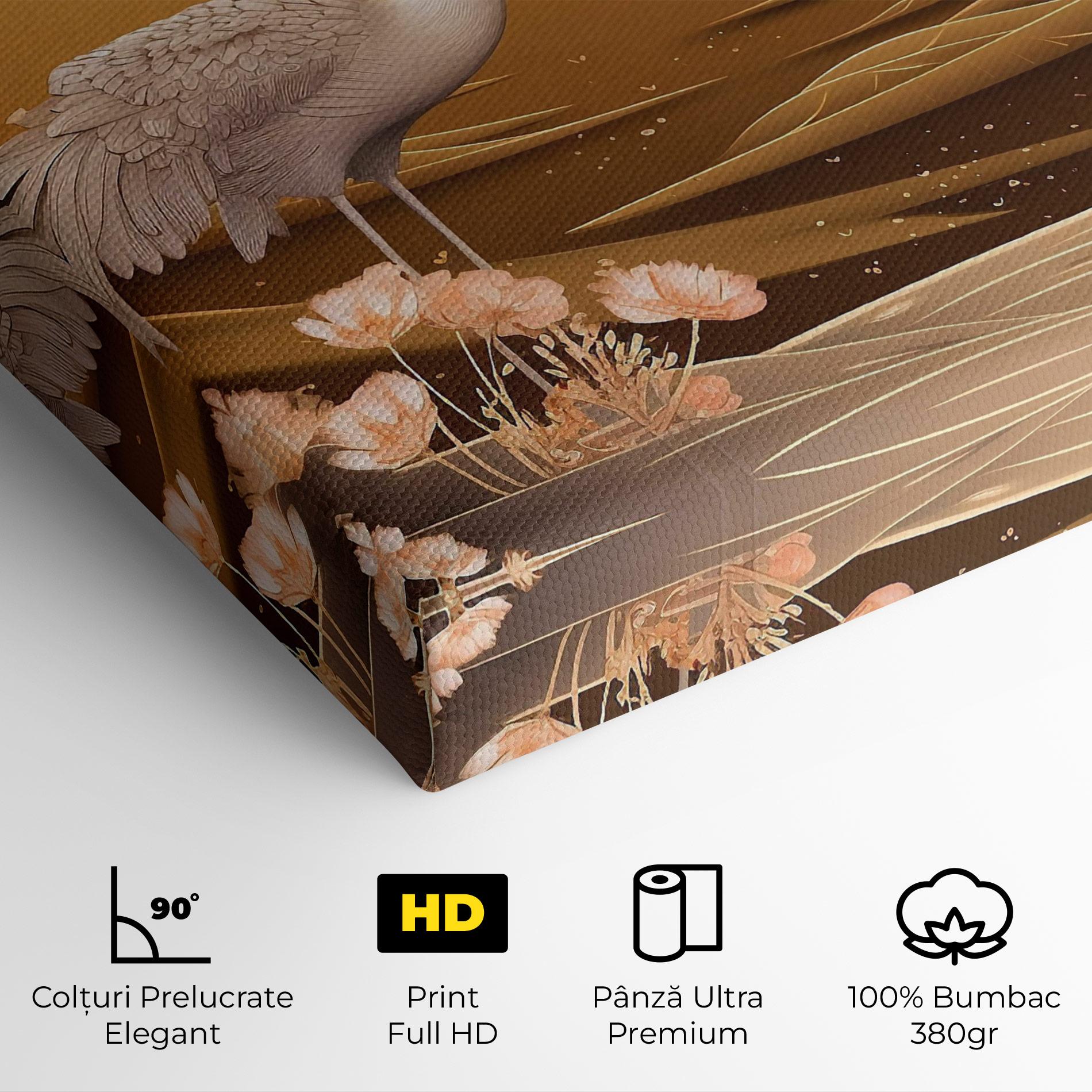 Tablou Canvas White Chinese Birds mockup 4