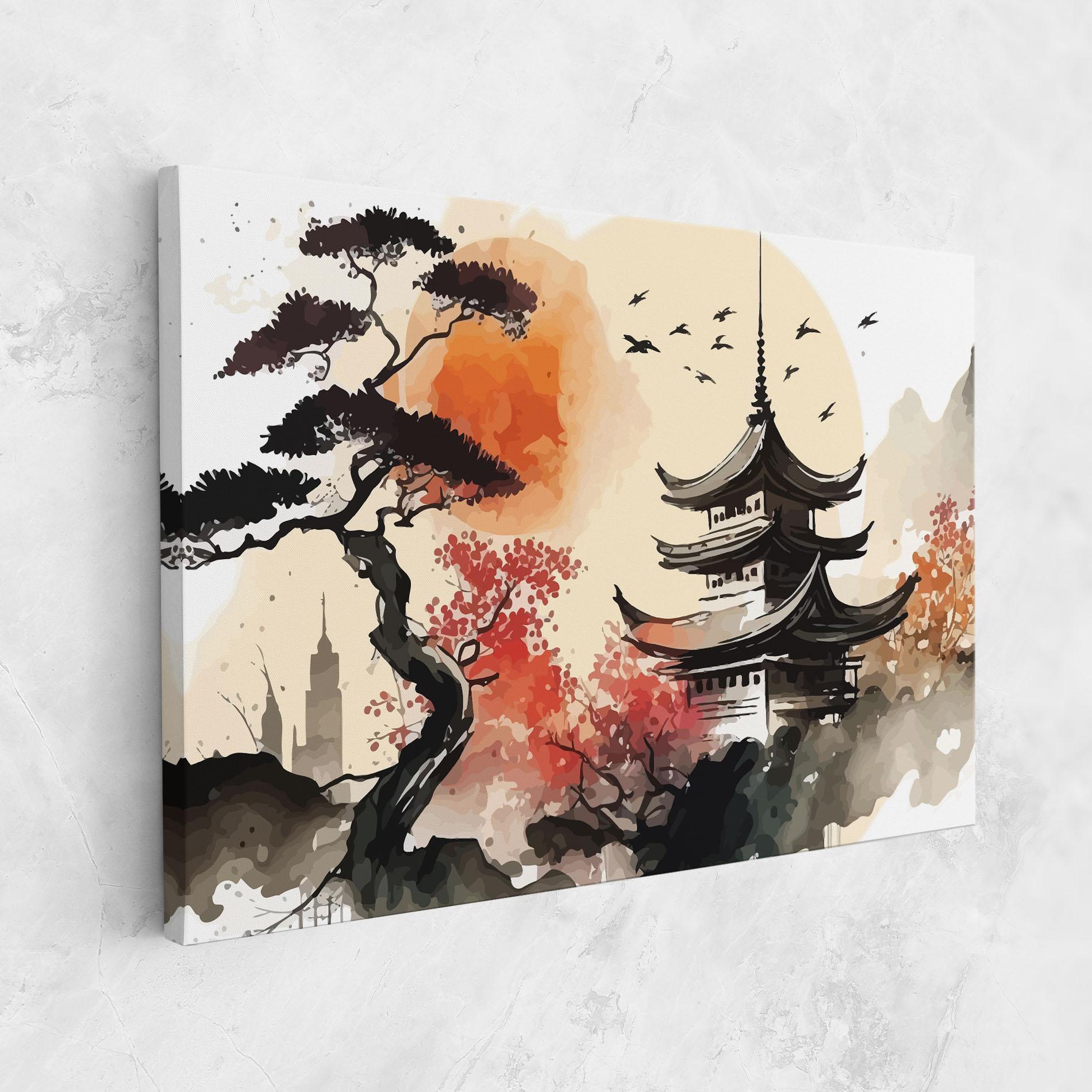 Tablou Canvas Asiatic Beautiful View mockup 1