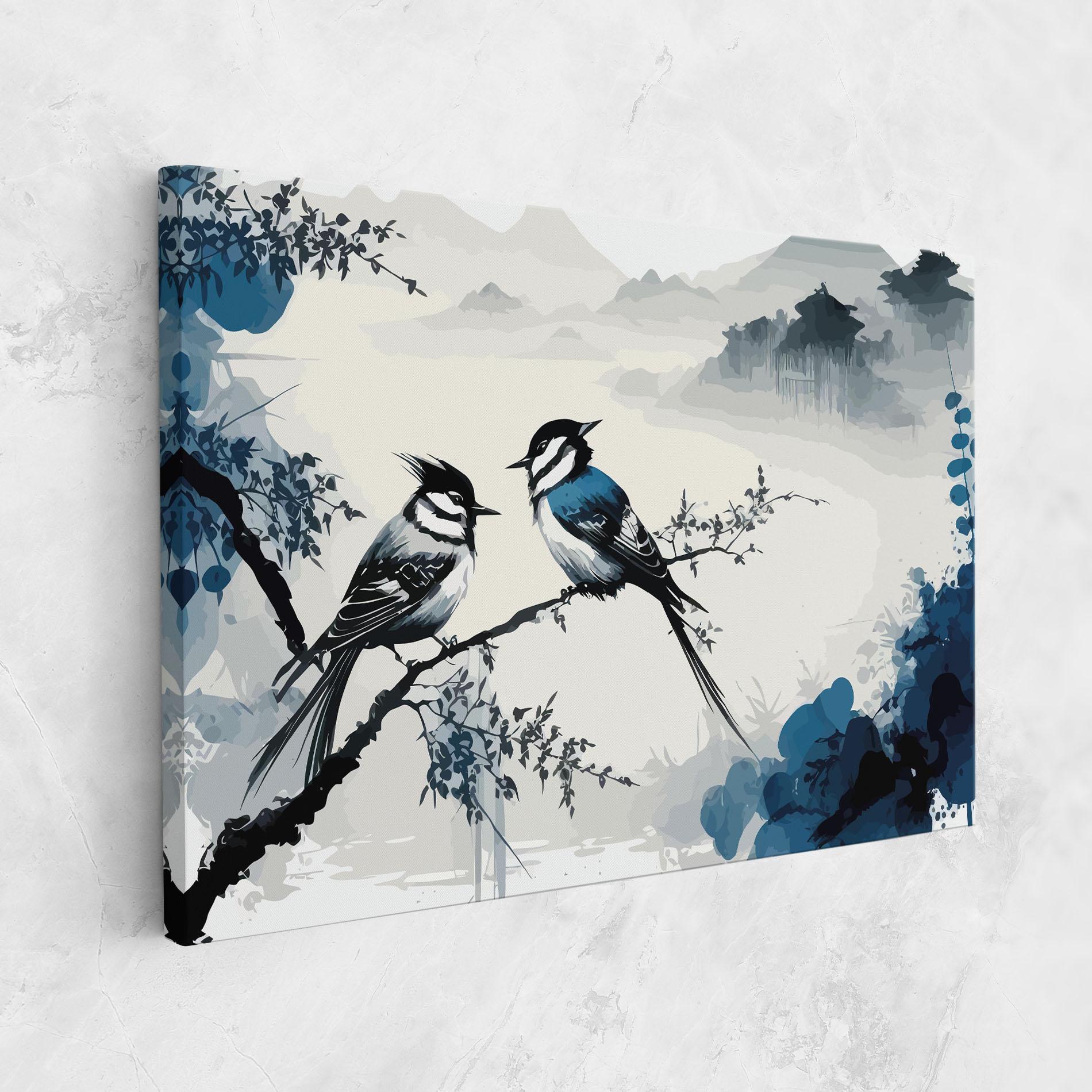Tablou Canvas Asiatic Blue Bird mockup 1