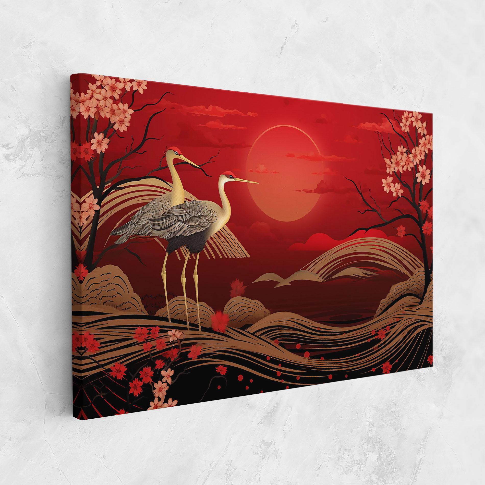 Tablou Canvas Gold Landscape Painting mockup 1