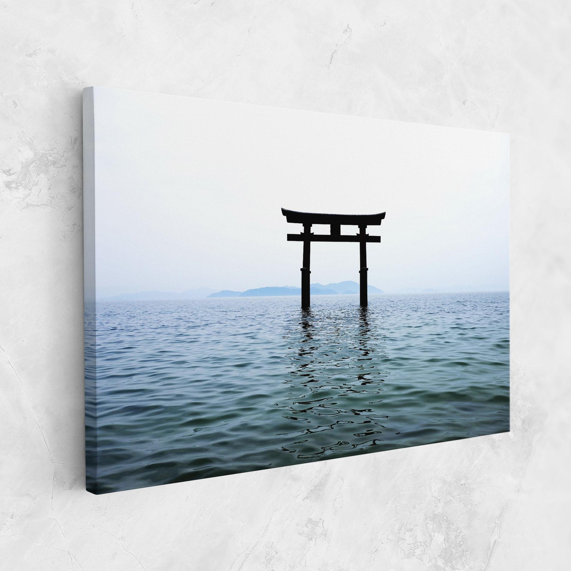 Tablou Canvas Japan Lake Gate mockup 1