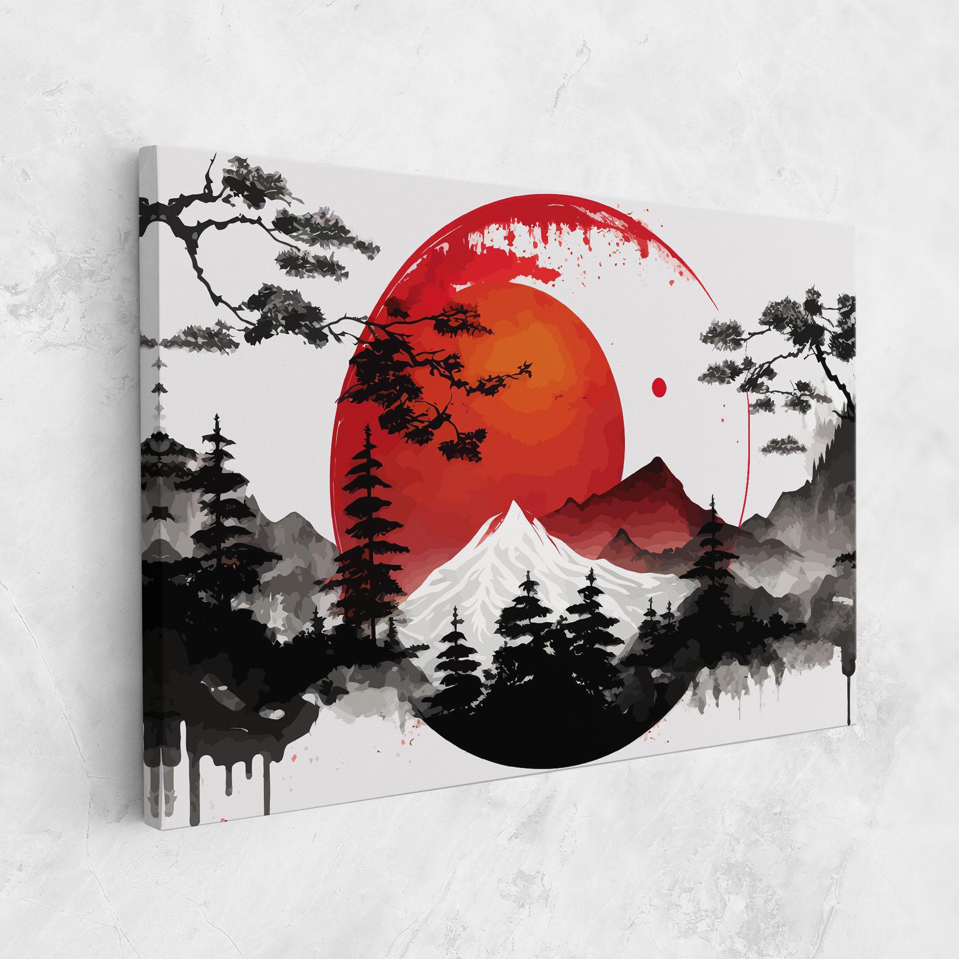 Tablou Canvas Yin Yang Mountain mockup 1