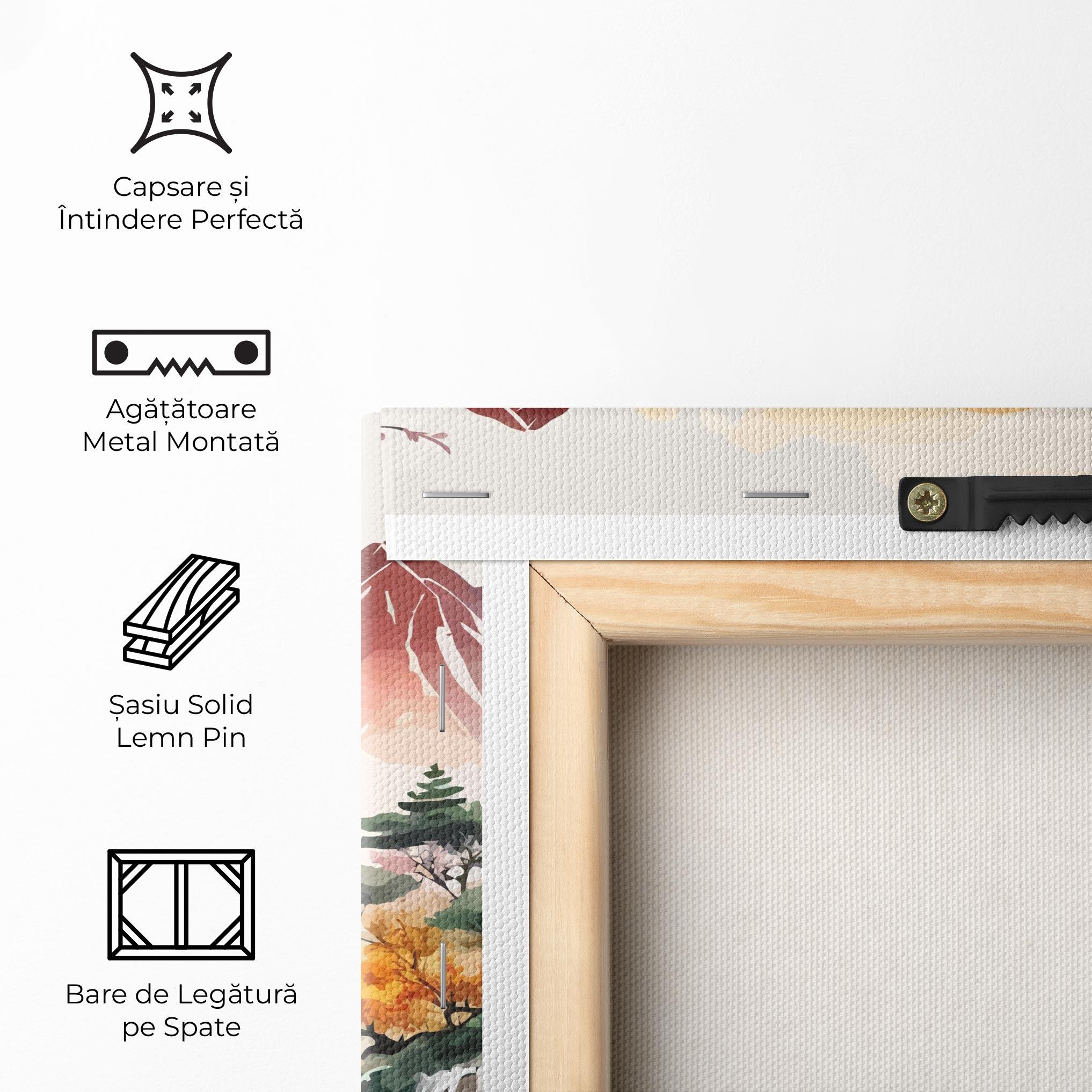 Tablou Canvas Asian Orange Sunset mockup 5