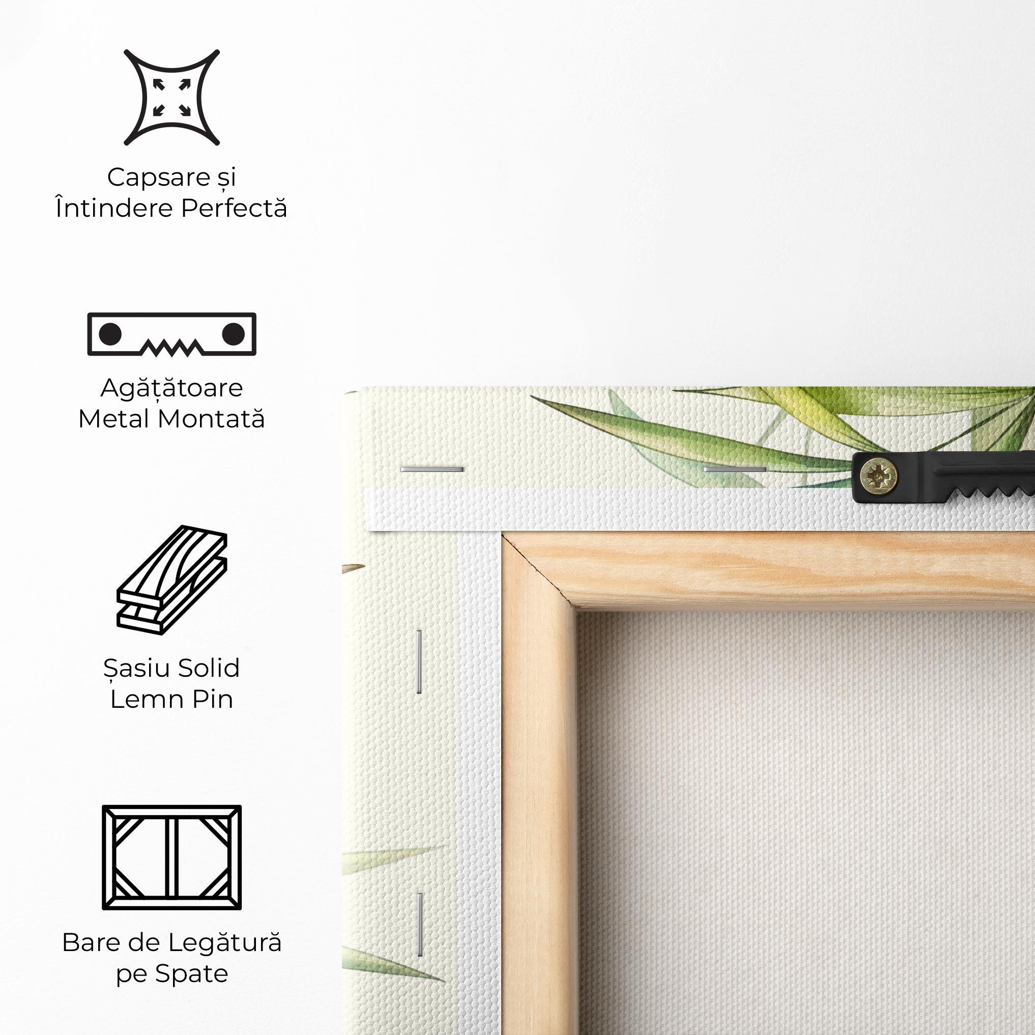 Tablou Canvas Asiatic Blue Birds mockup 5