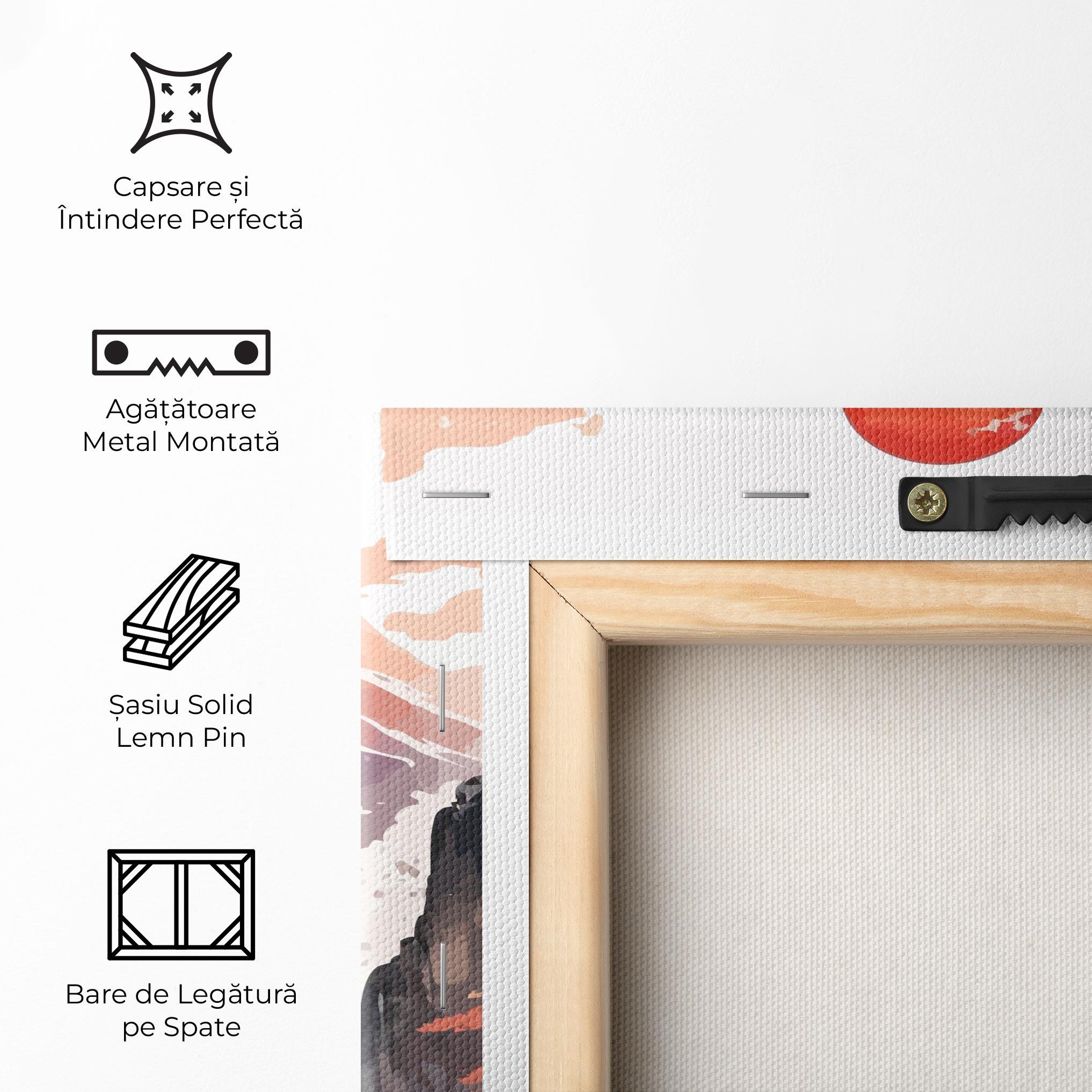 Tablou Canvas Asiatic Purple Mountain mockup 5