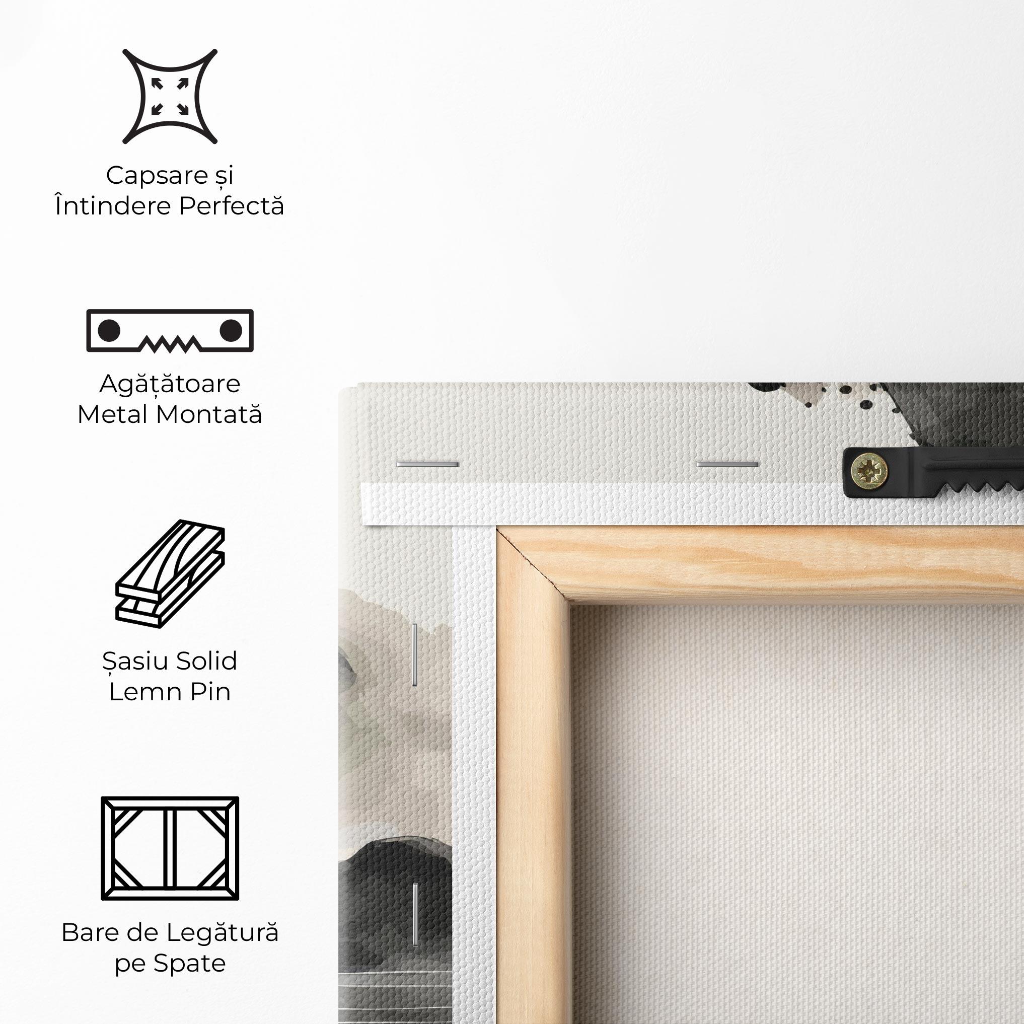 Tablou Canvas Black Ink Boat mockup 5