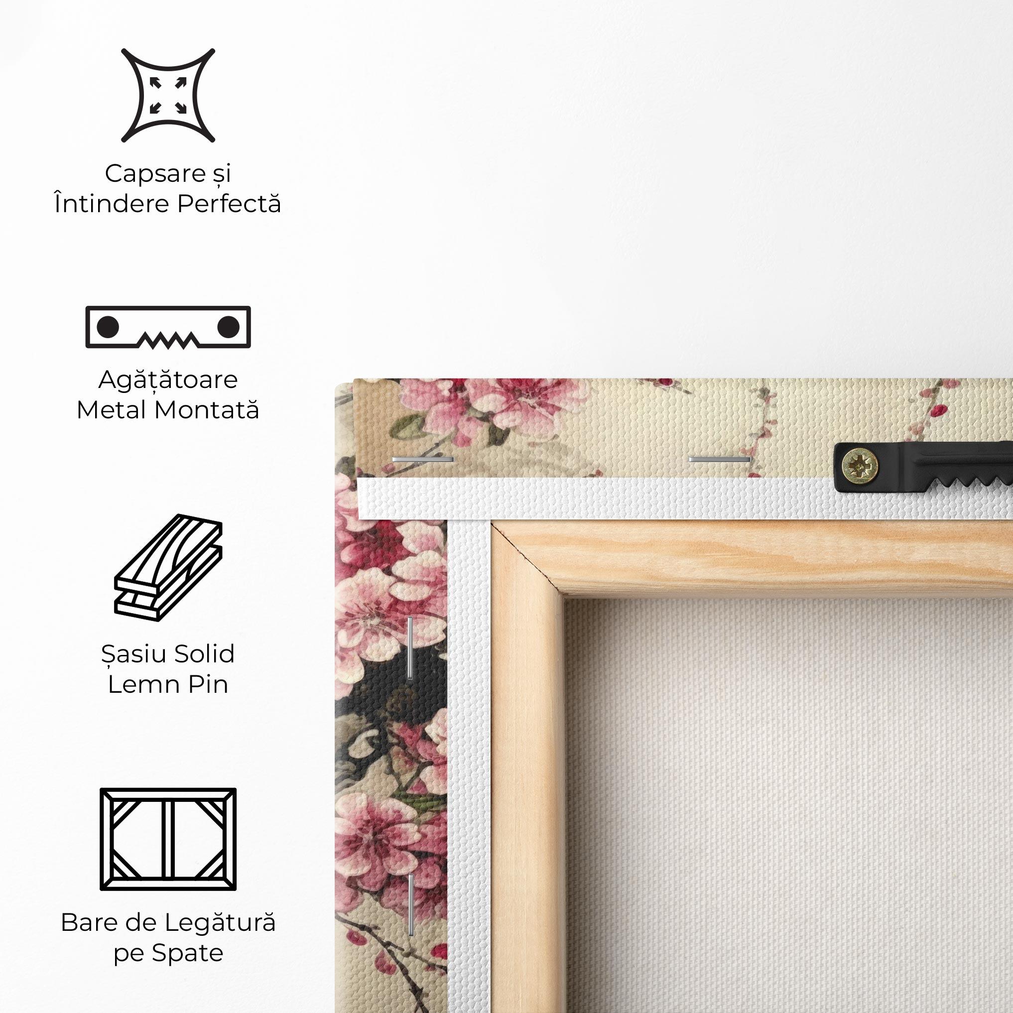 Tablou Canvas Cherry Blossom Birds mockup 5