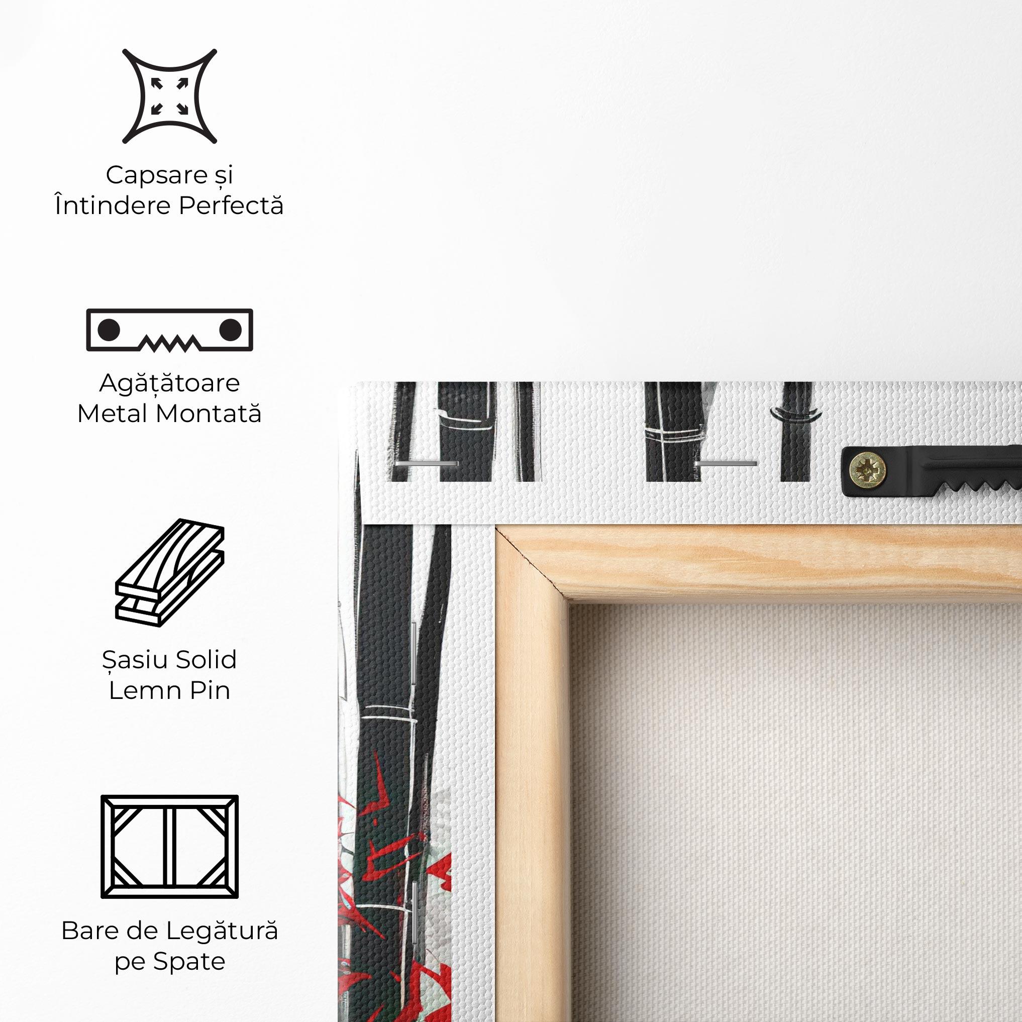 Tablou Canvas Chinese Red Leafs mockup 5