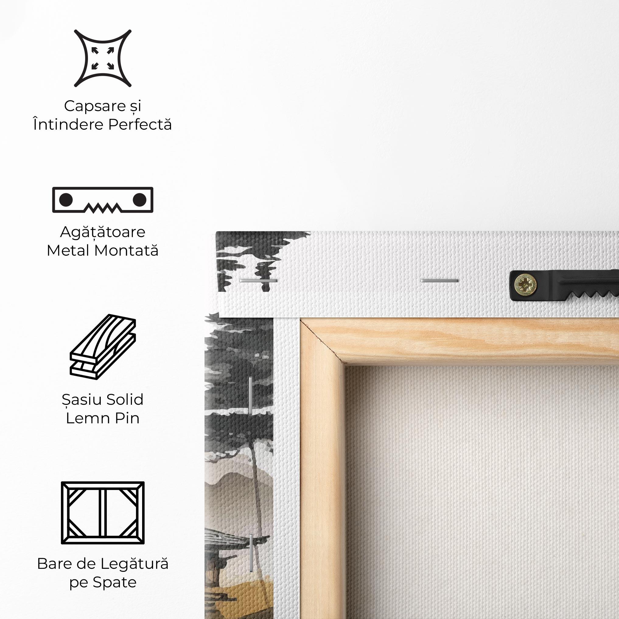 Tablou Canvas Gold Japanese Temple mockup 5