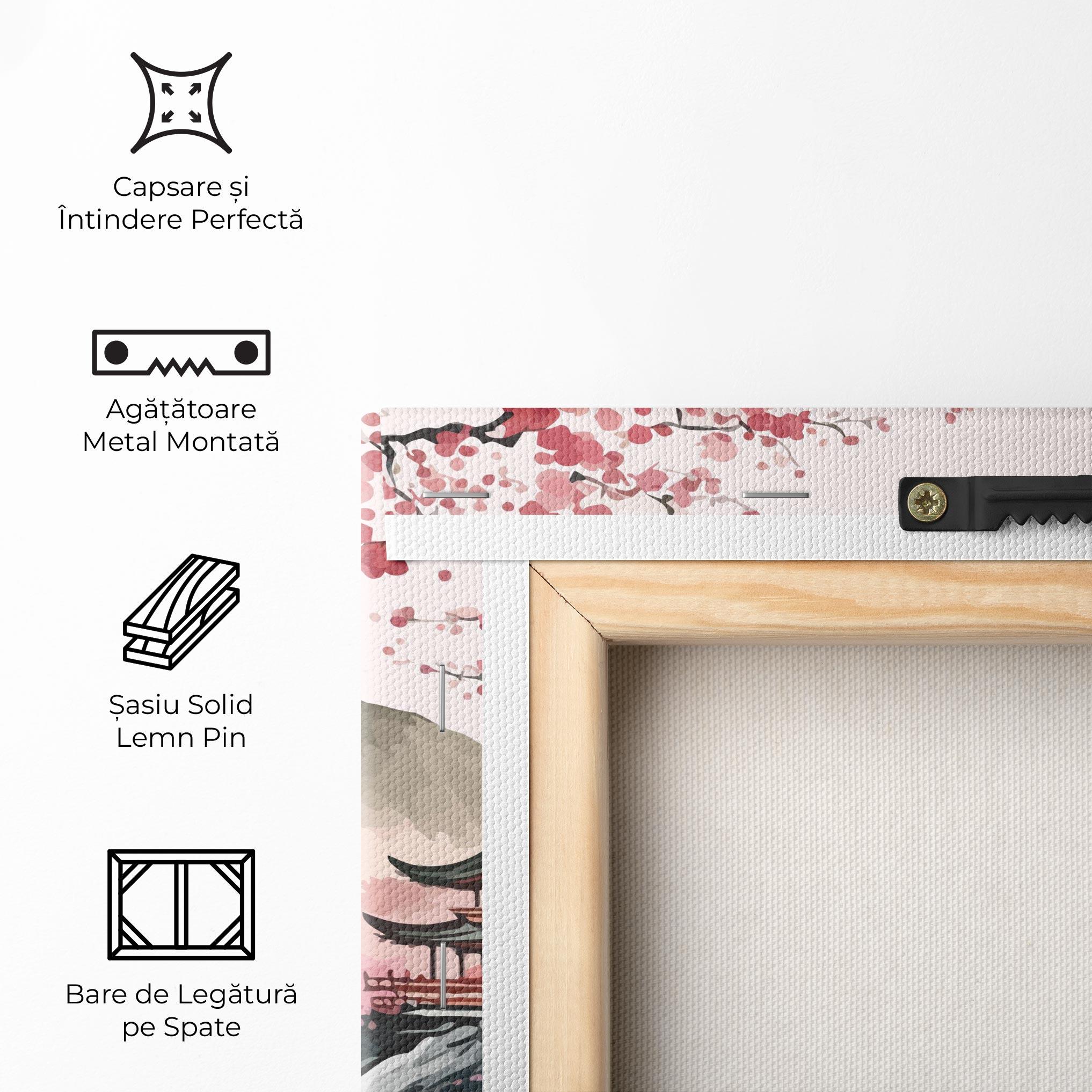 Tablou Canvas Pink Asian View mockup 5