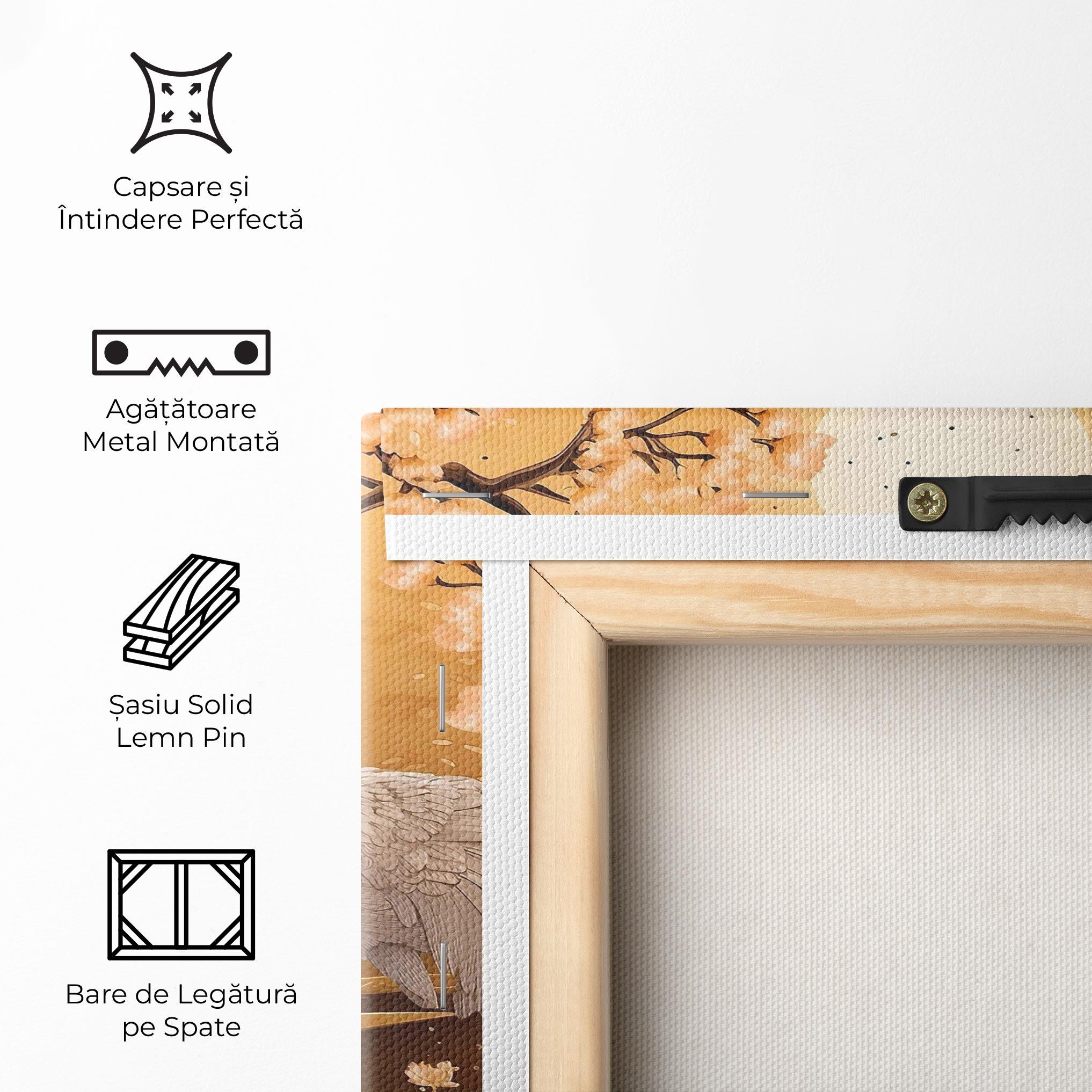 Tablou Canvas White Chinese Birds mockup 5