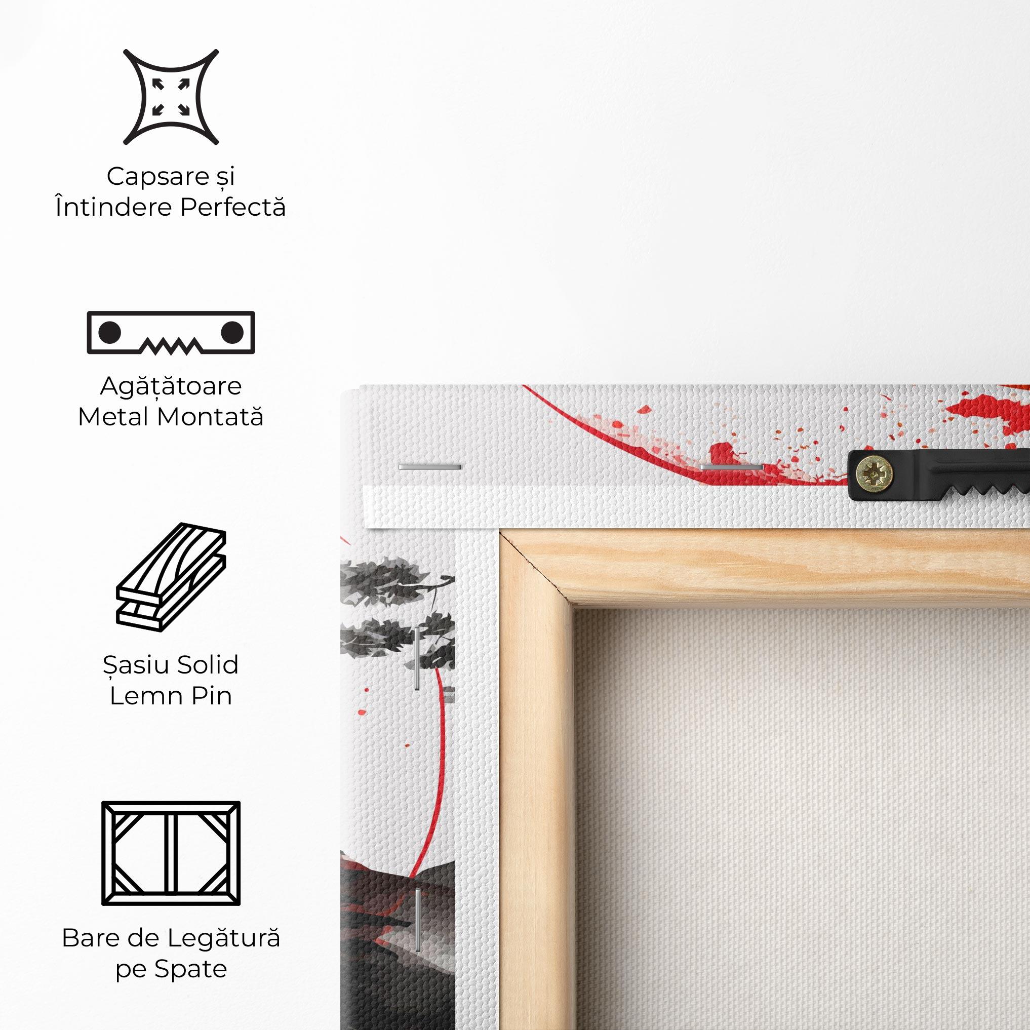 Tablou Canvas Yin Yang Mountain mockup 5