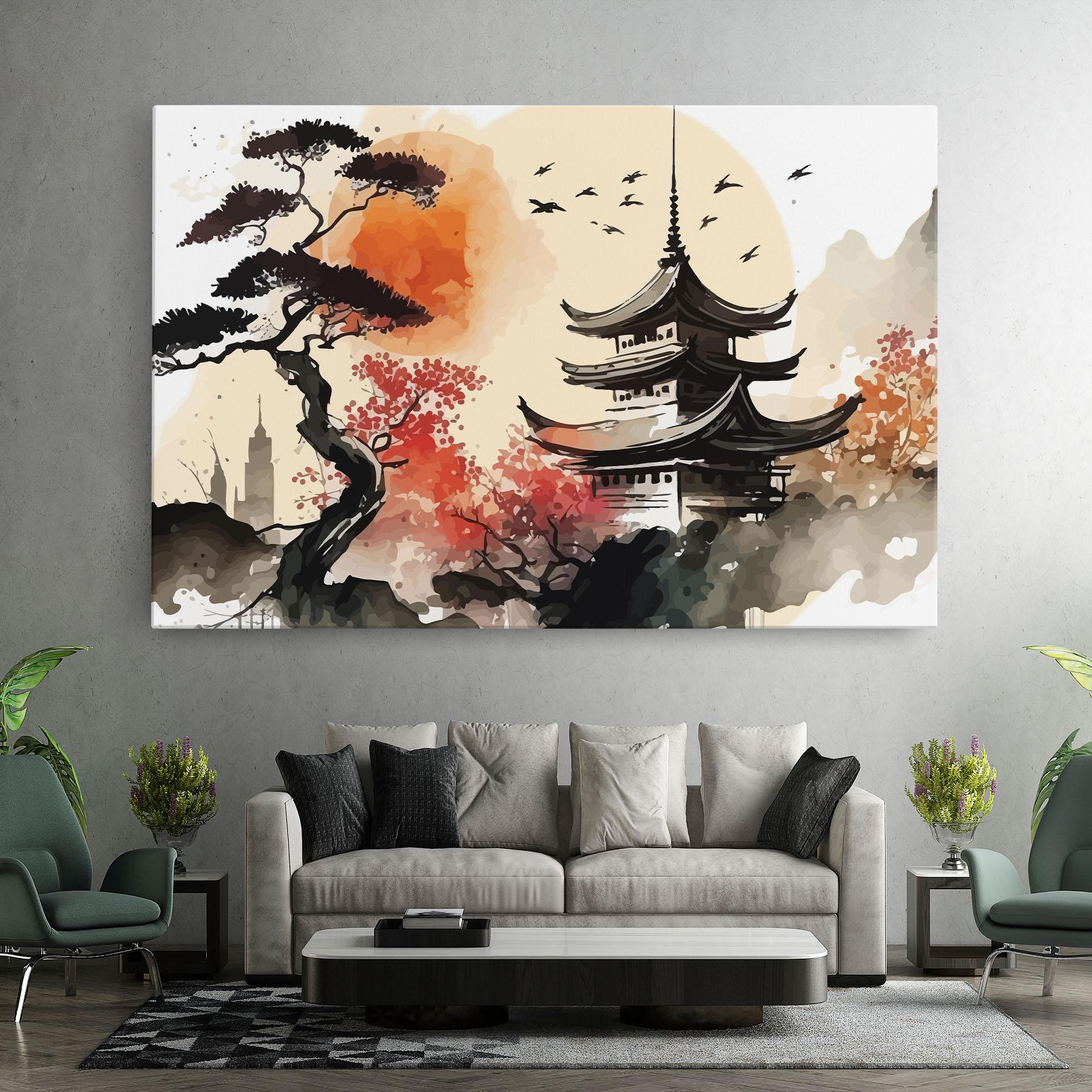 Tablou Canvas Asiatic Beautiful View mockup 7