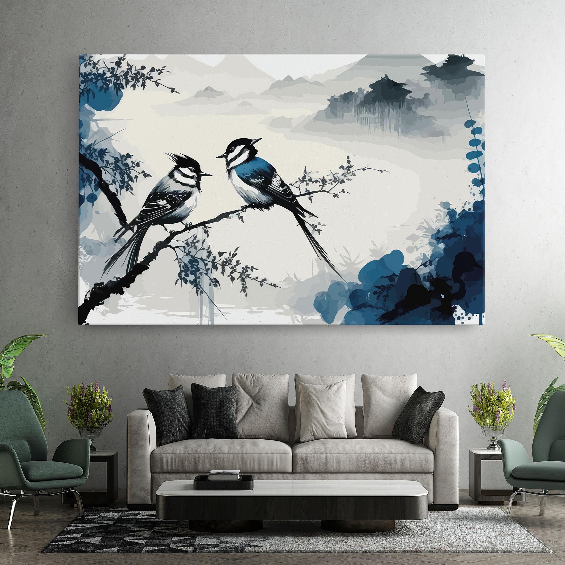 Tablou Canvas Asiatic Blue Bird mockup 7