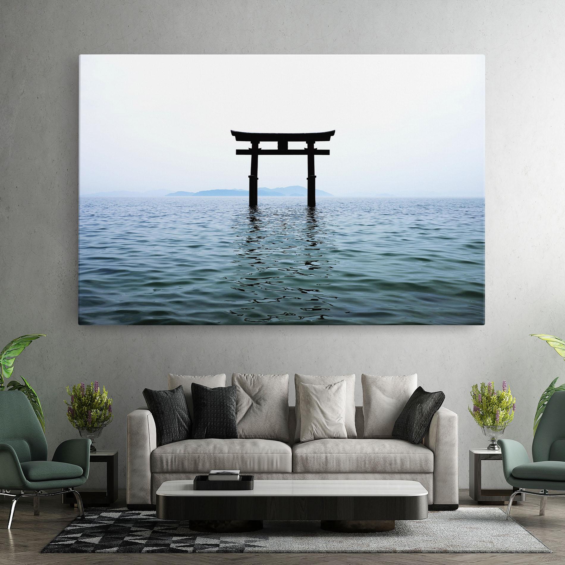 Tablou Canvas Japan Lake Gate mockup 7