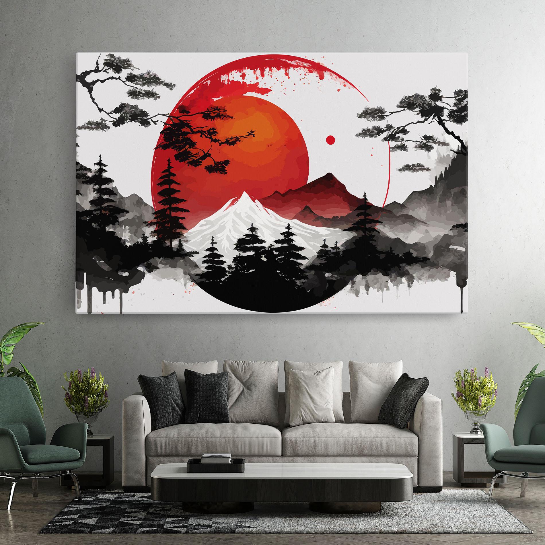 Tablou Canvas Yin Yang Mountain mockup 7
