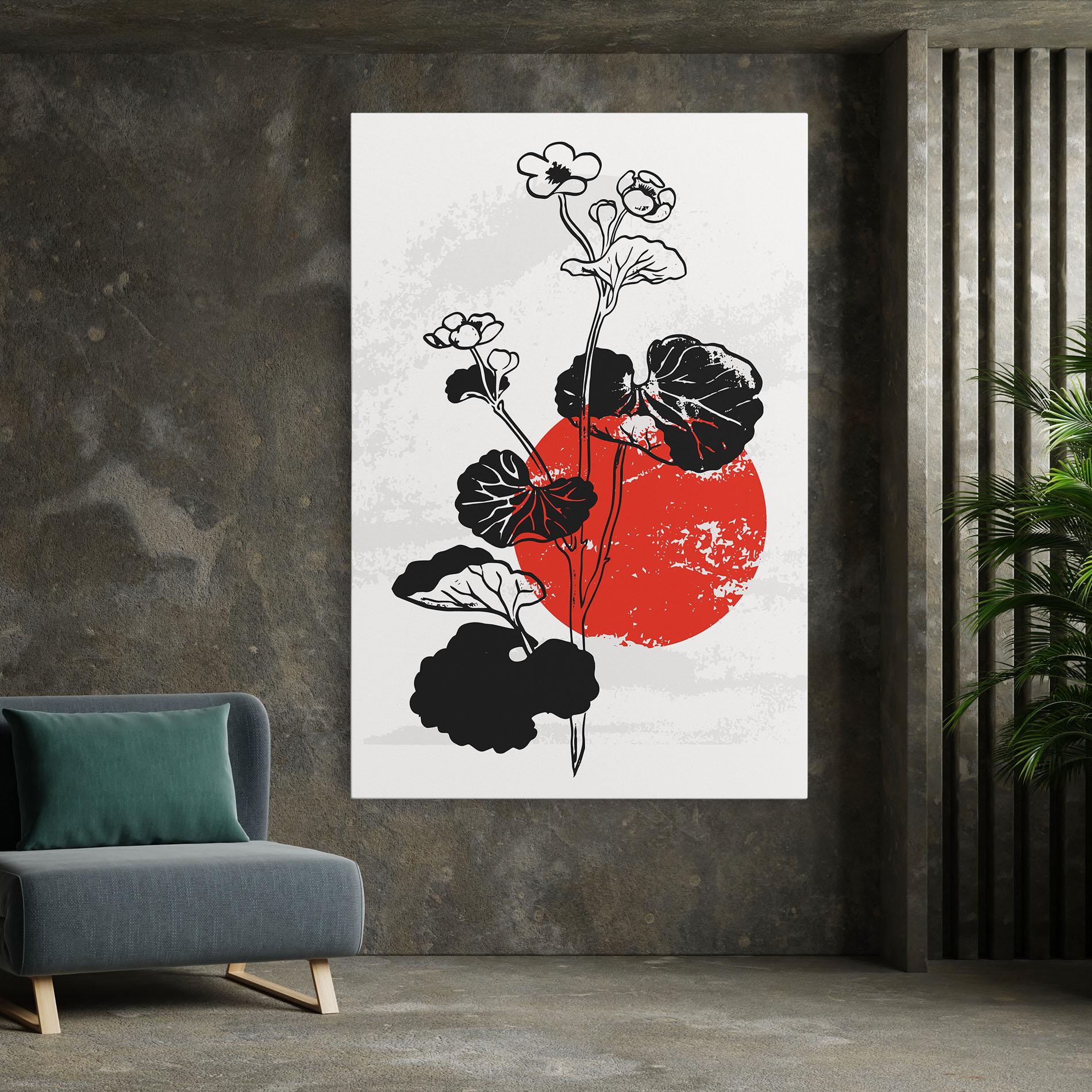 Tablou Canvas Japan Plant Art mockup 7