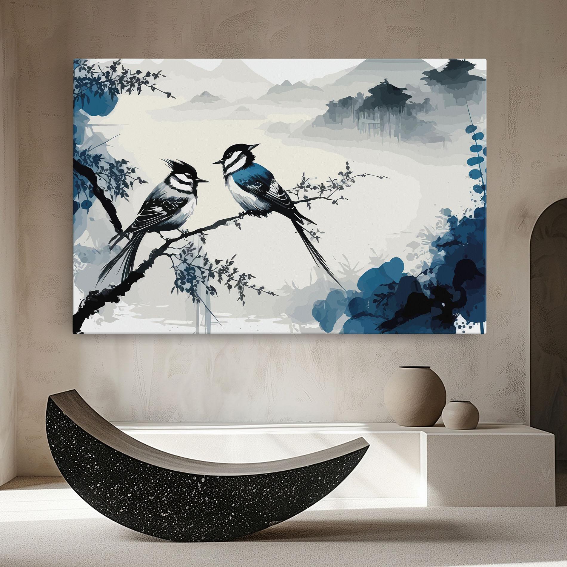 Tablou Canvas Asiatic Blue Bird mockup 8