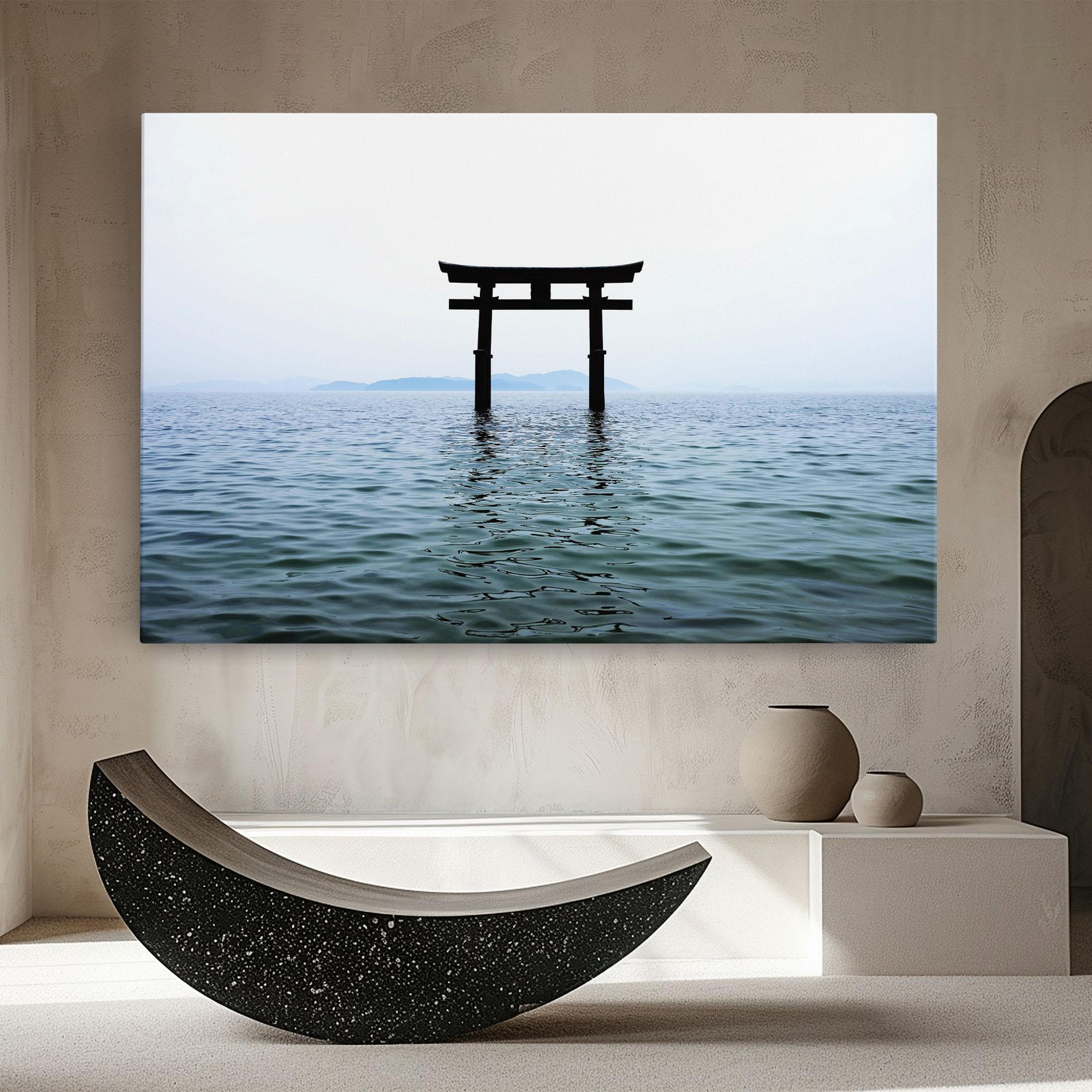 Tablou Canvas Japan Lake Gate mockup 8