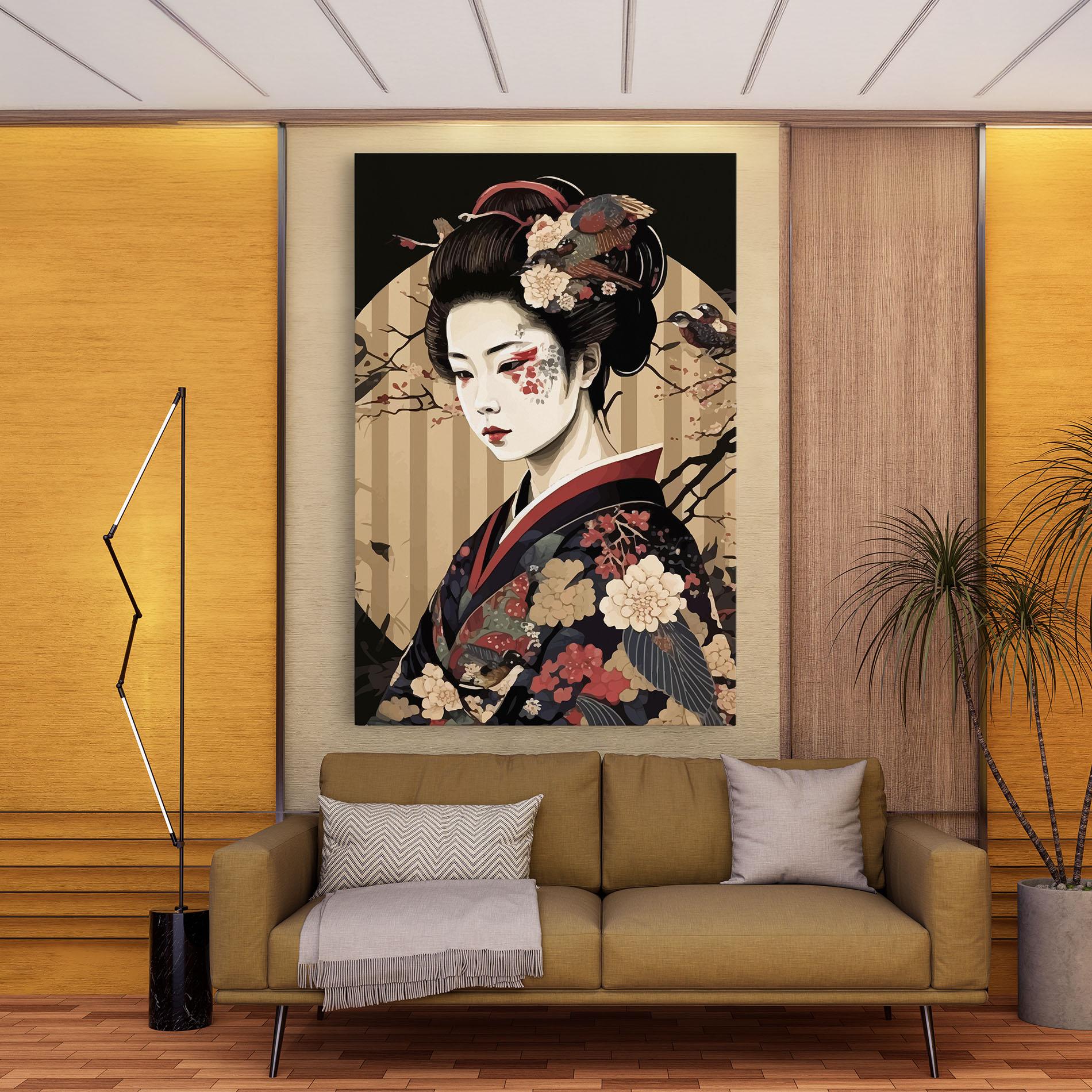 Tablou Canvas Asiatic Lady mockup 9