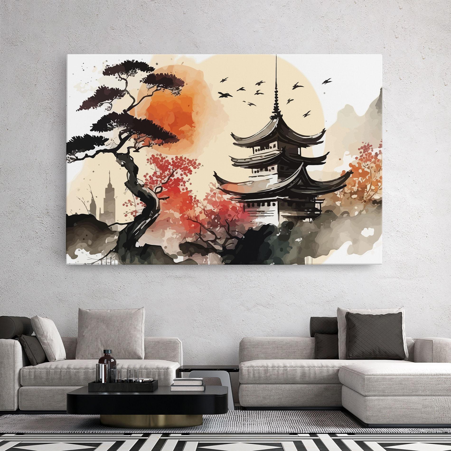 Tablou Canvas Asiatic Beautiful View mockup 2