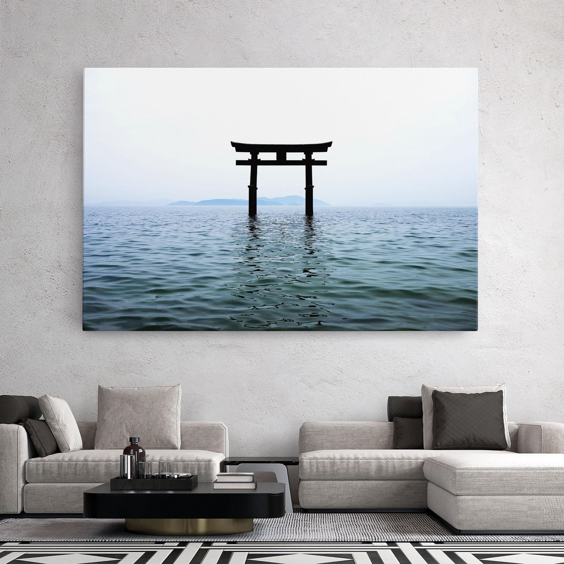 Tablou Canvas Japan Lake Gate mockup 2