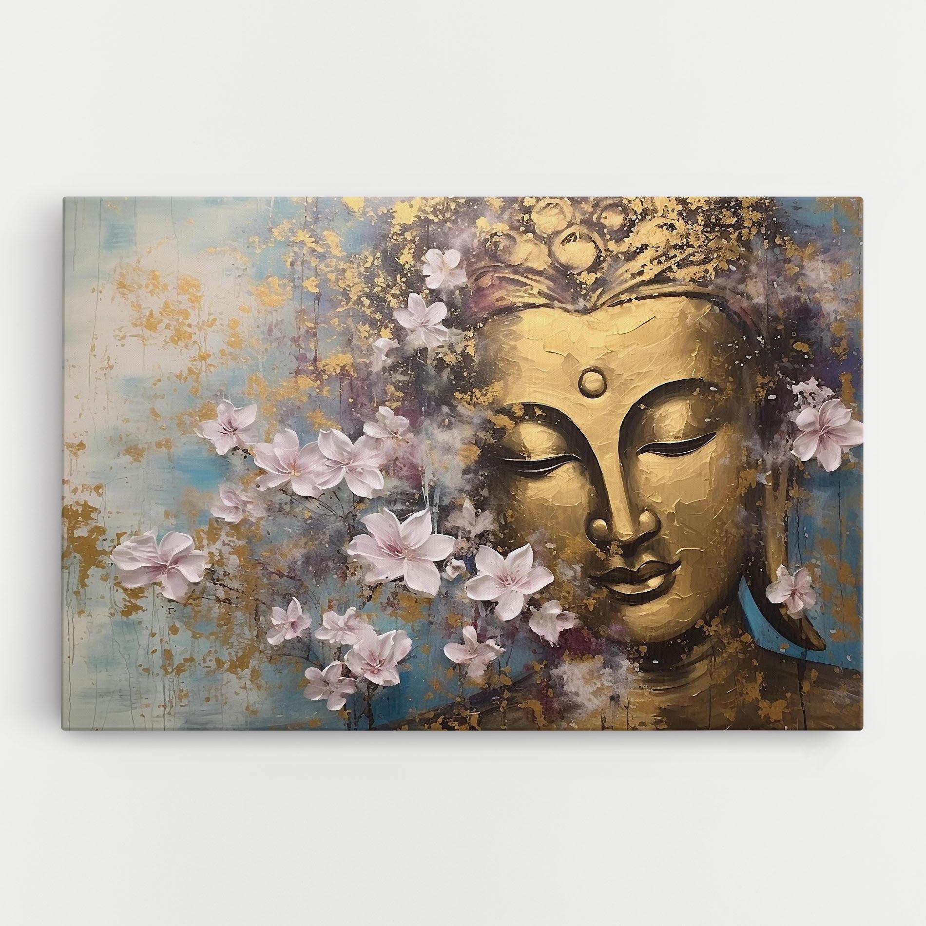 Tablou Canvas Abstract Buddha Plants mockup 0