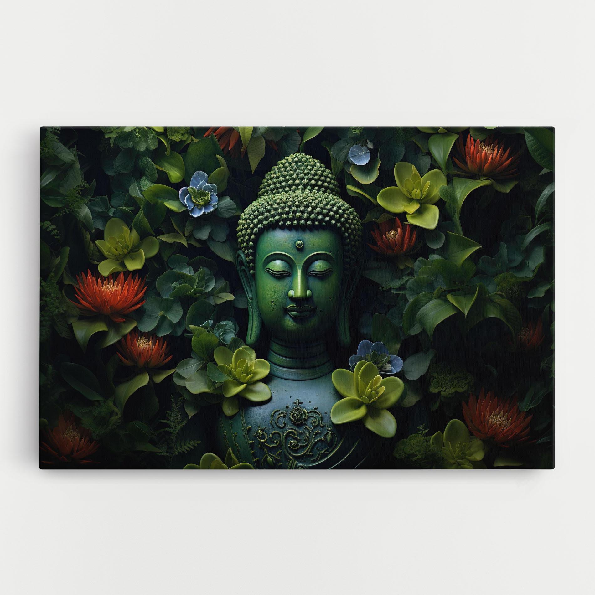 Tablou Canvas Blue Light Buddha mockup 0