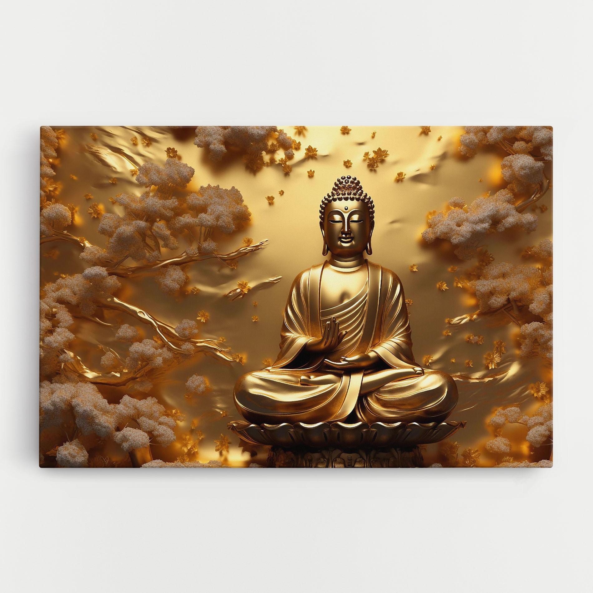Tablou Canvas Strong Gold Buddha mockup 0