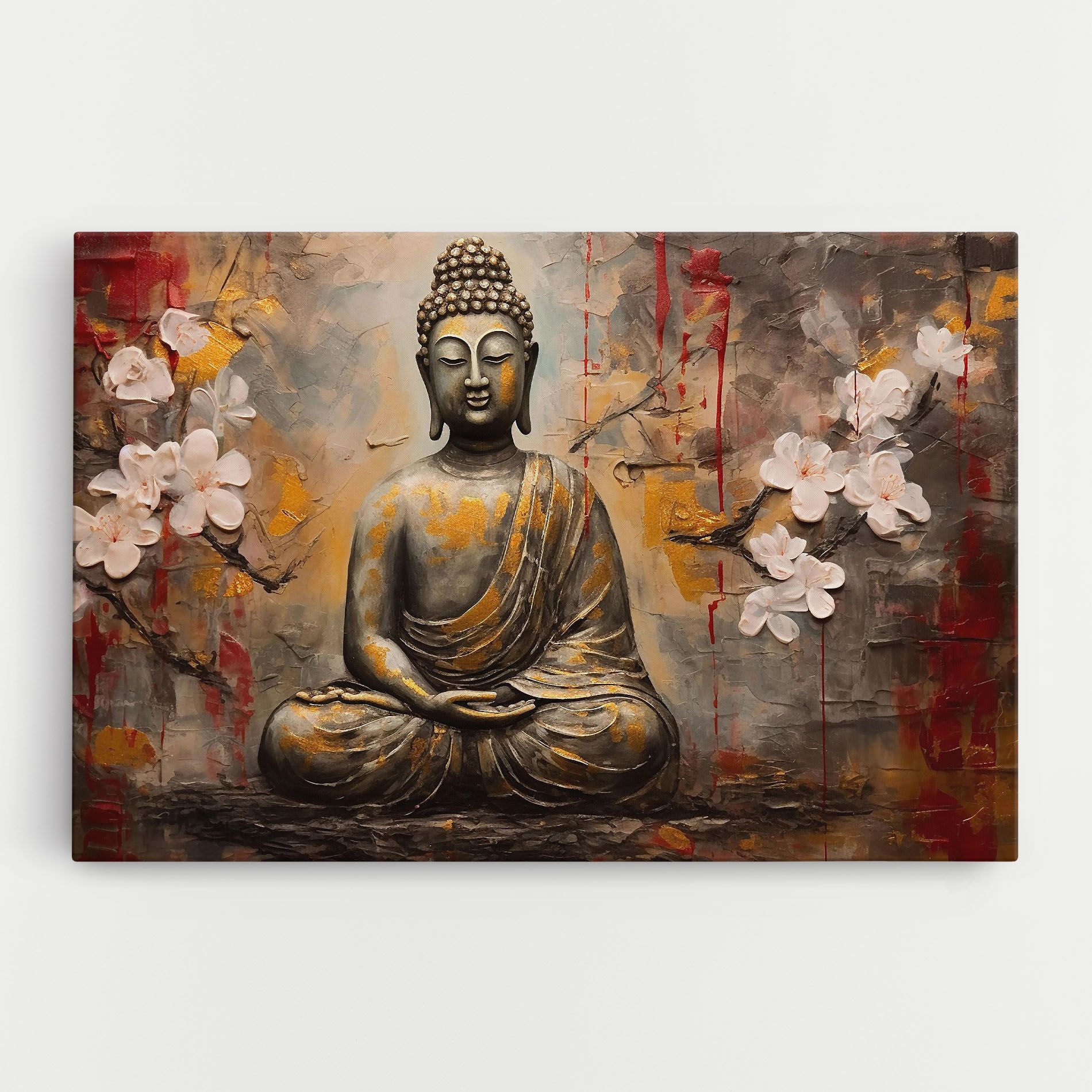 White Red Buddha mockup 0