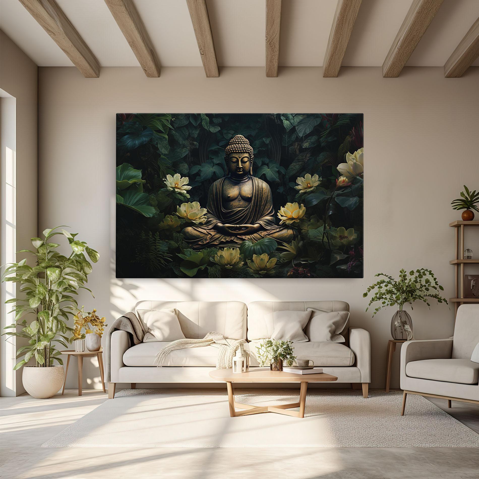 Tablou Canvas Calm Buddha Art mockup 6