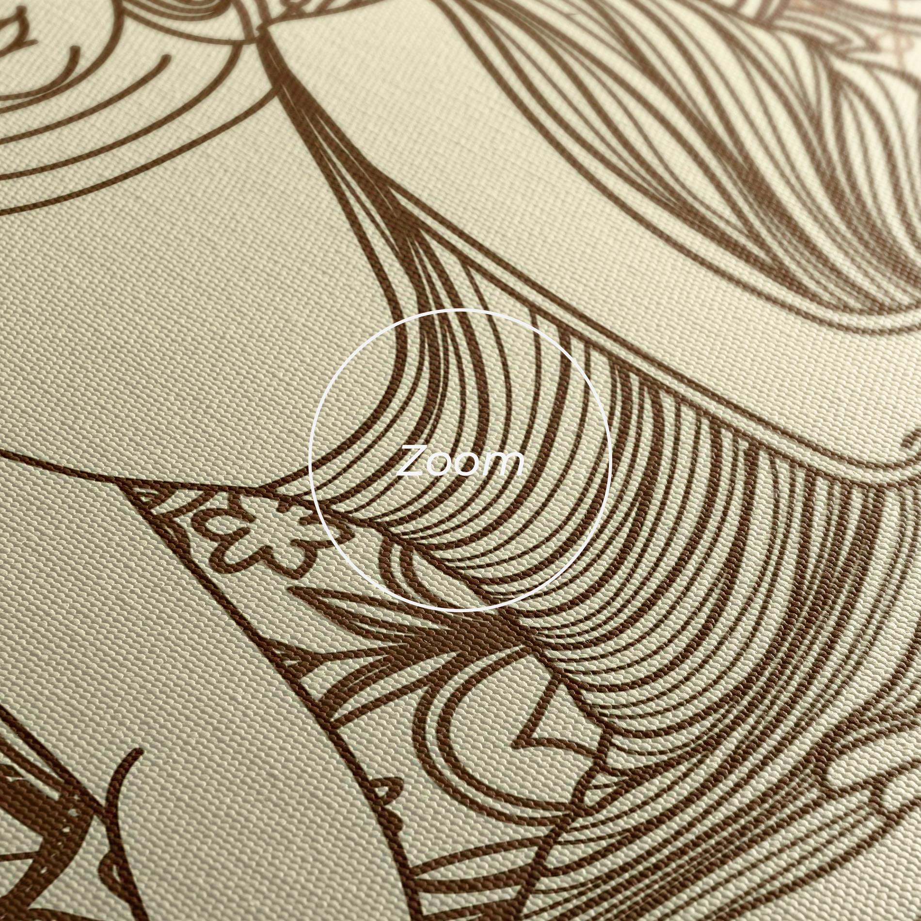 Tablou Canvas Brown Line Buddha mockup 3