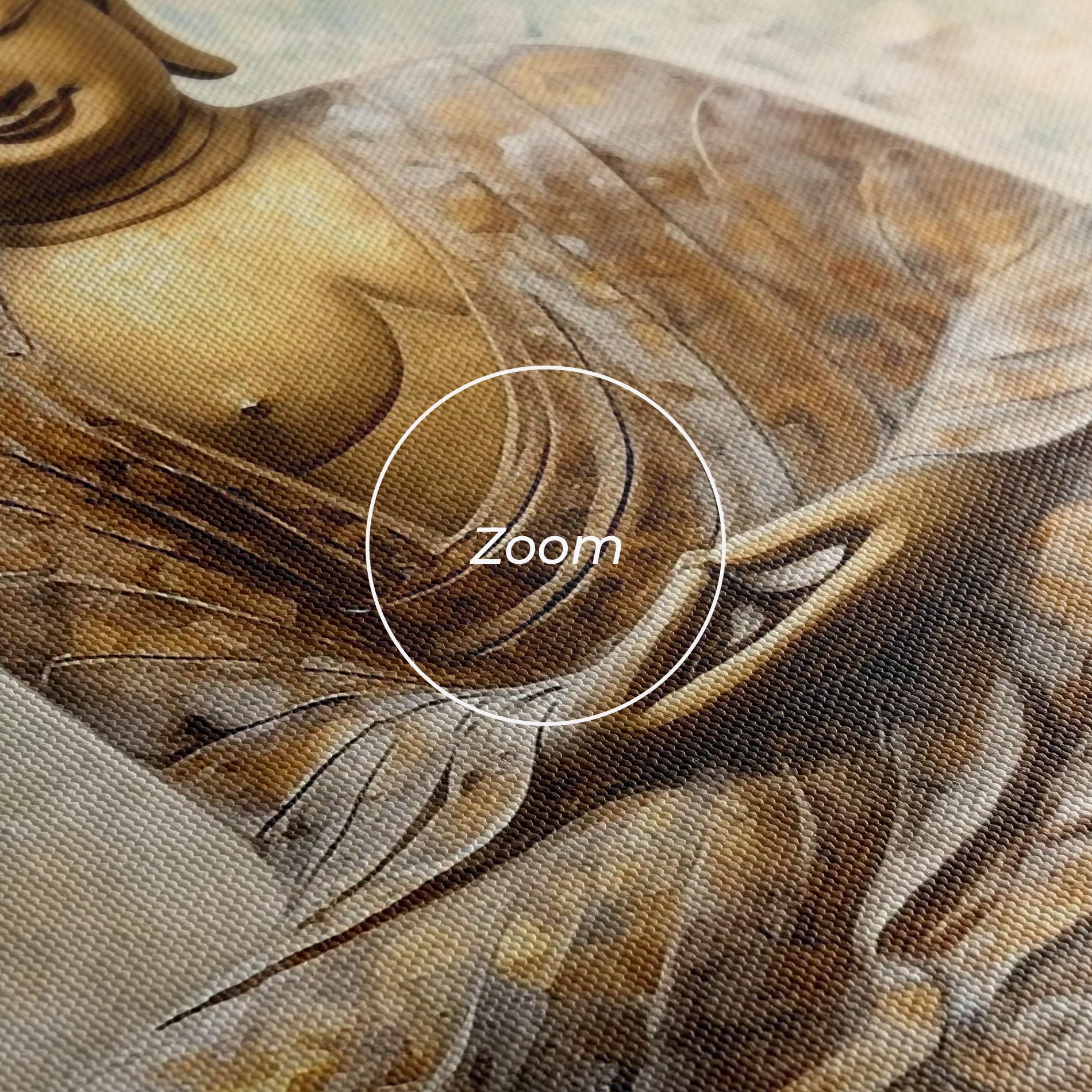 Tablou Canvas Cream Buddha Art mockup 3