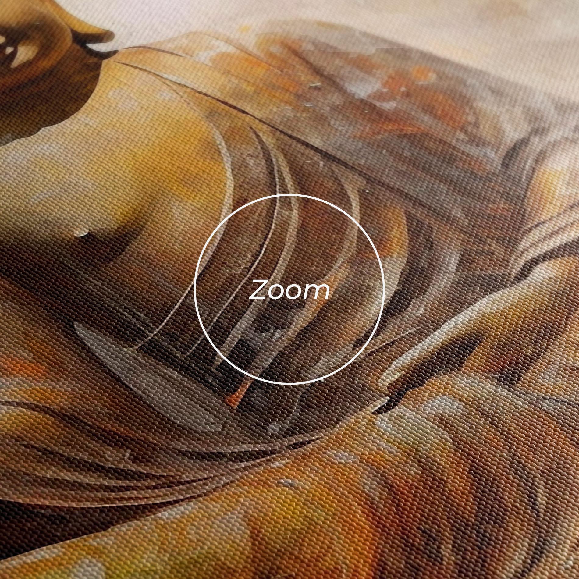 Tablou Canvas Cream Orange Buddha mockup 3