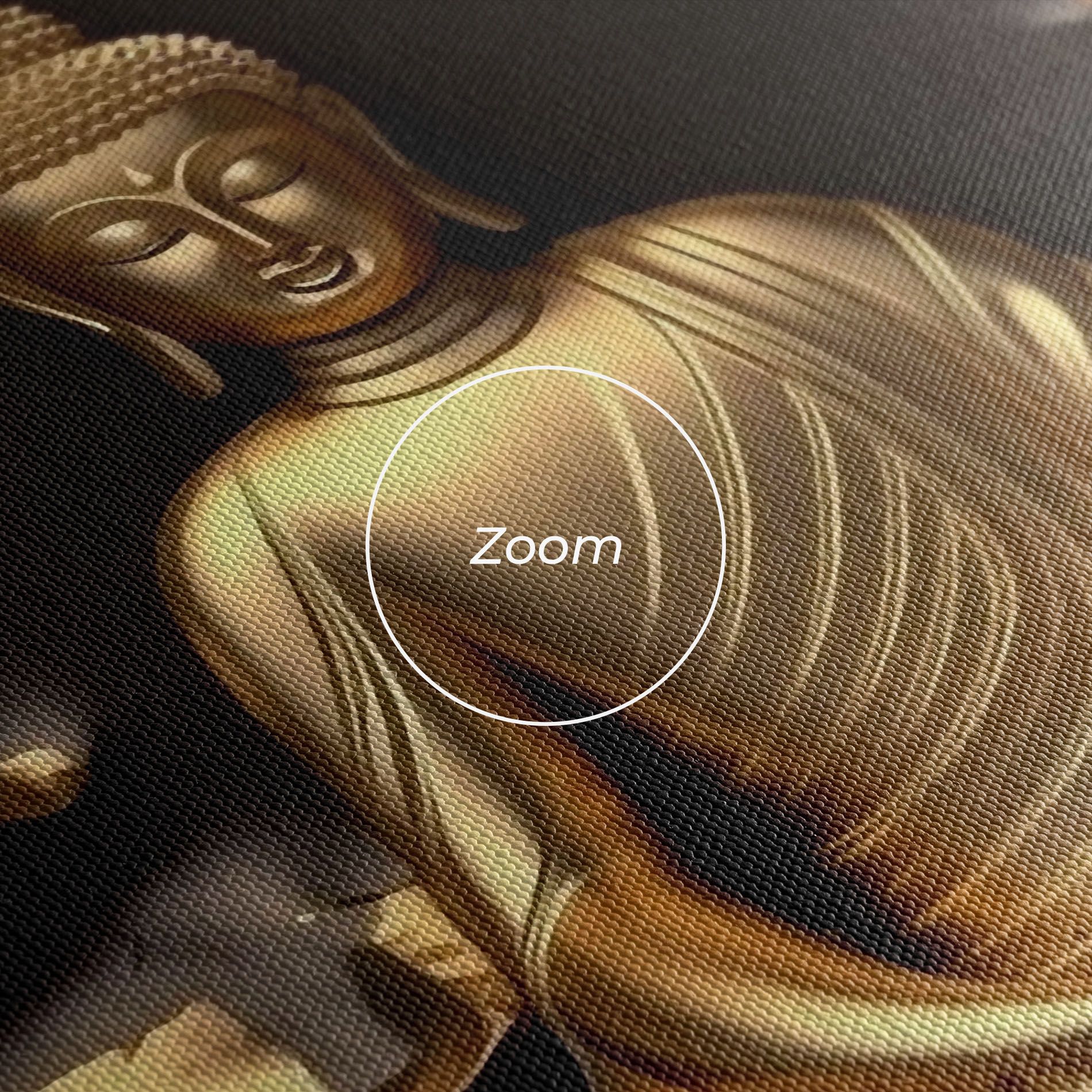 Gold 3d Buddha mockup 3