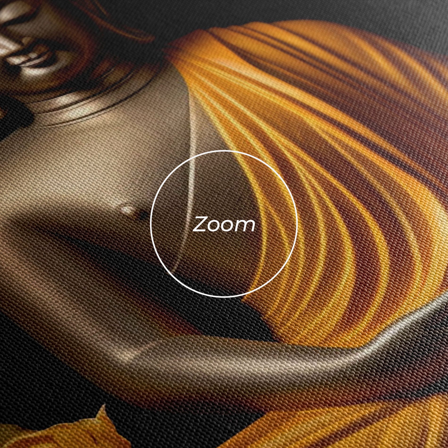 Gold Buddha Flower mockup 3