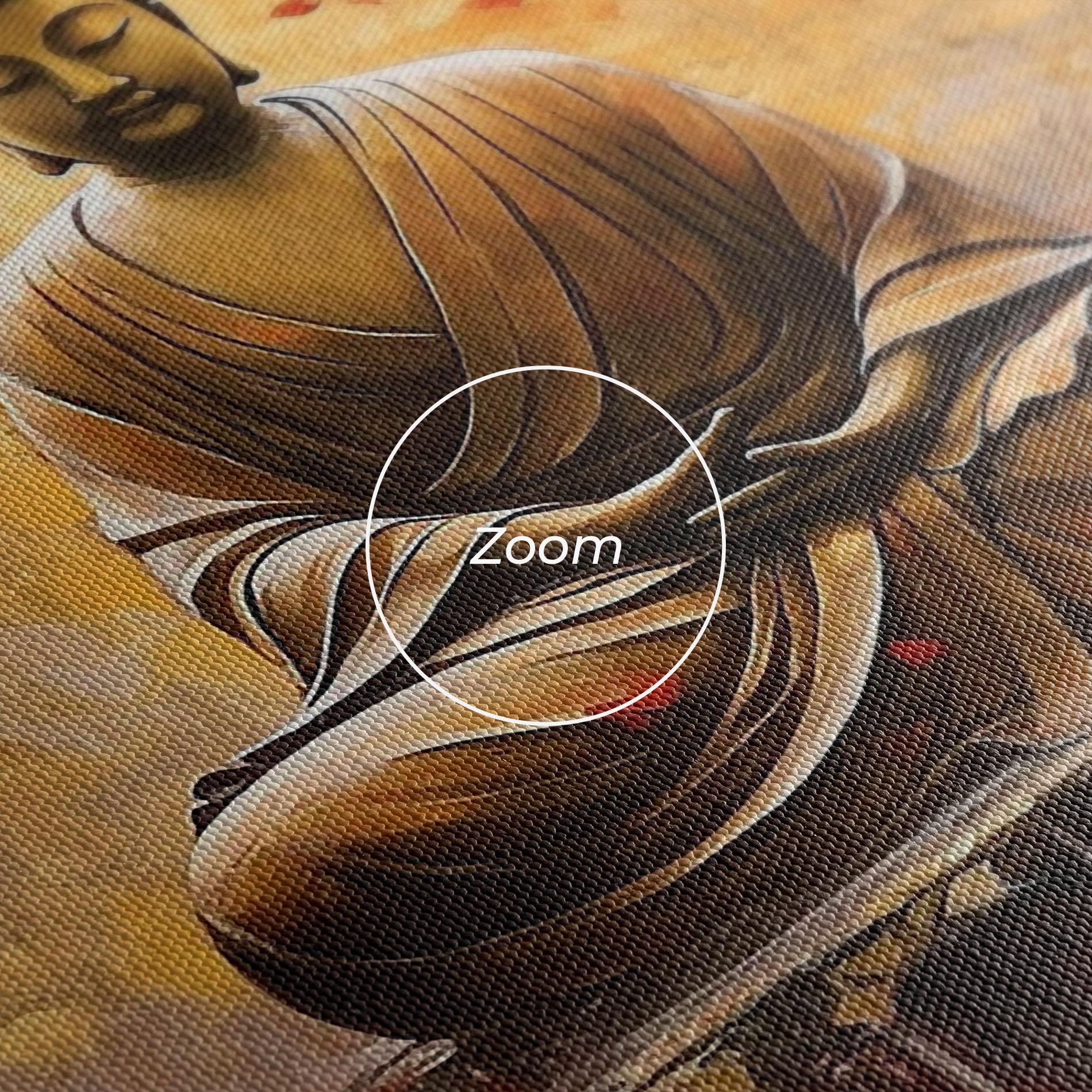 Tablou Canvas Gold Circle Buddha mockup 3