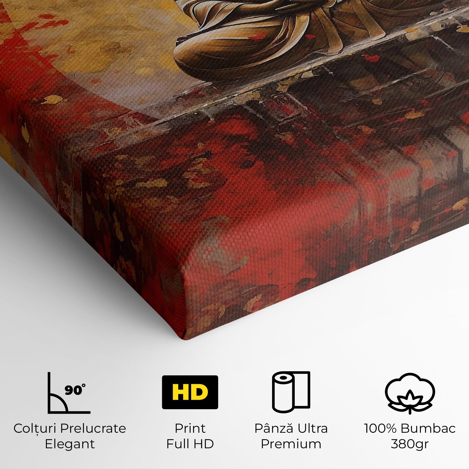 Tablou Canvas Gold Circle Buddha mockup 4