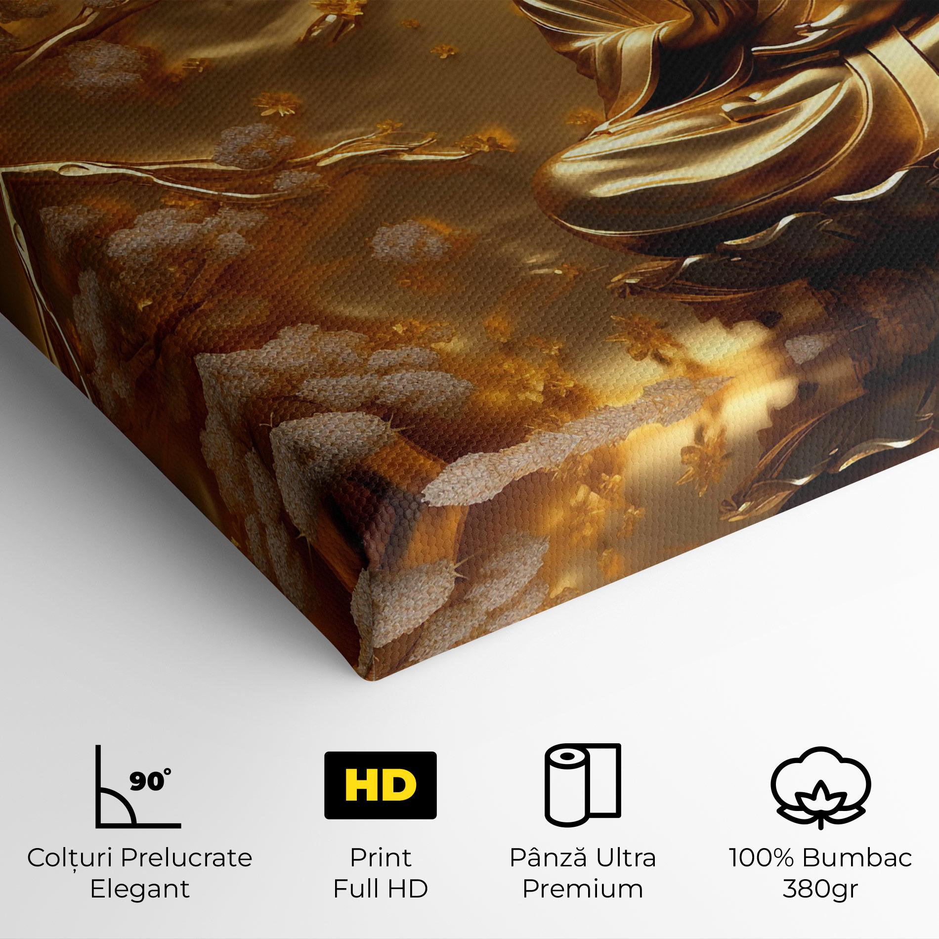 Tablou Canvas Strong Gold Buddha mockup 4