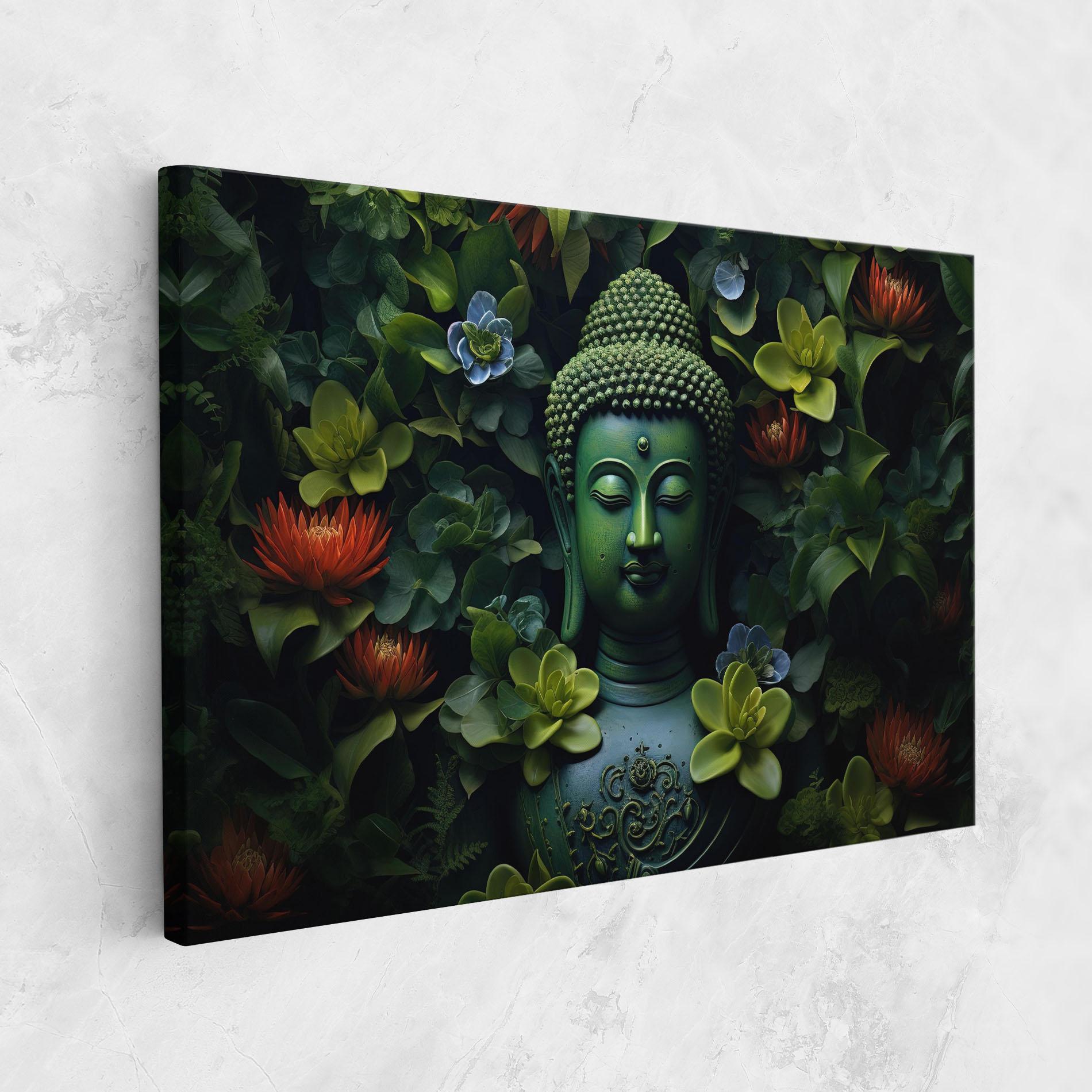 Tablou Canvas Blue Light Buddha mockup 1