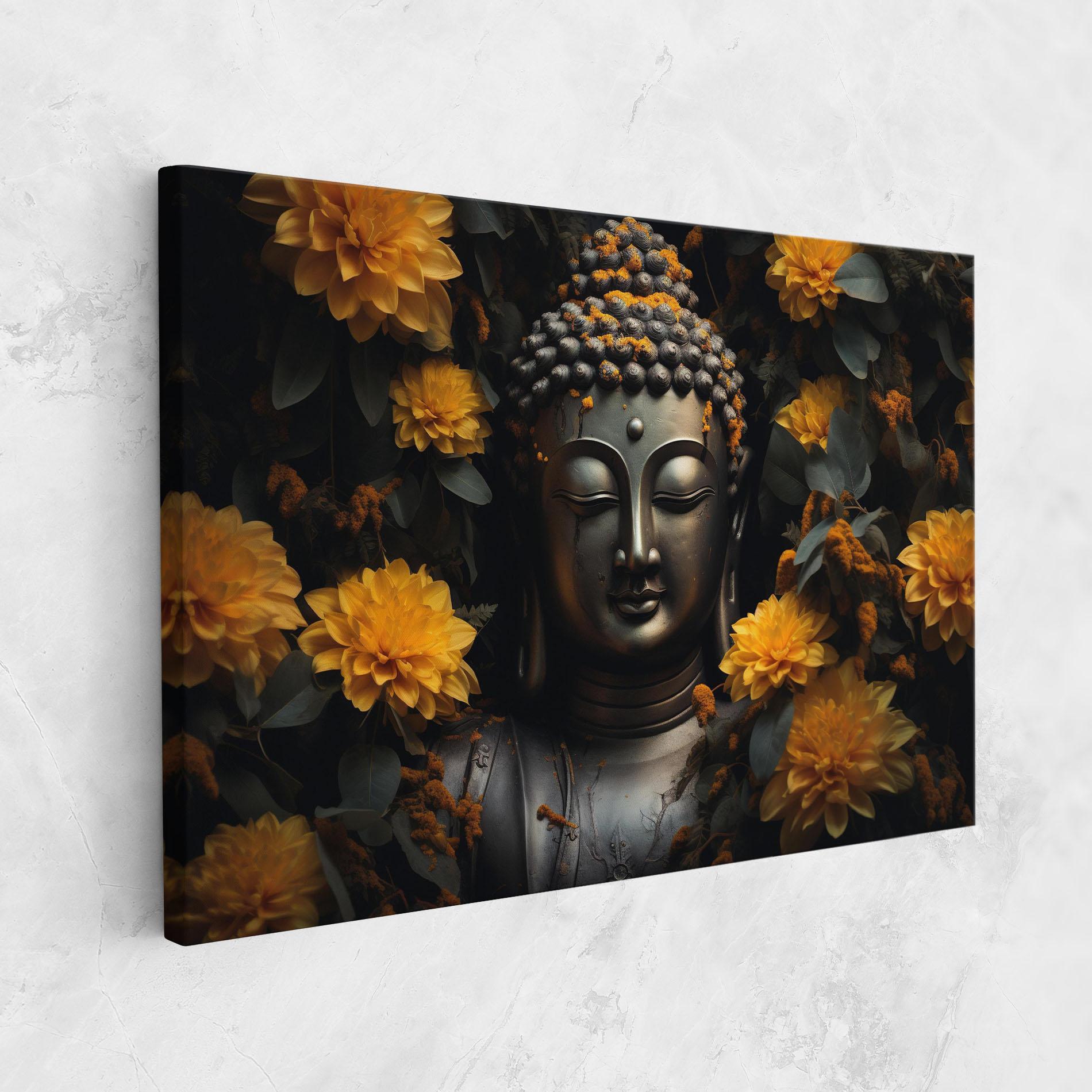 Tablou Canvas Buddha Peace Statue mockup 1