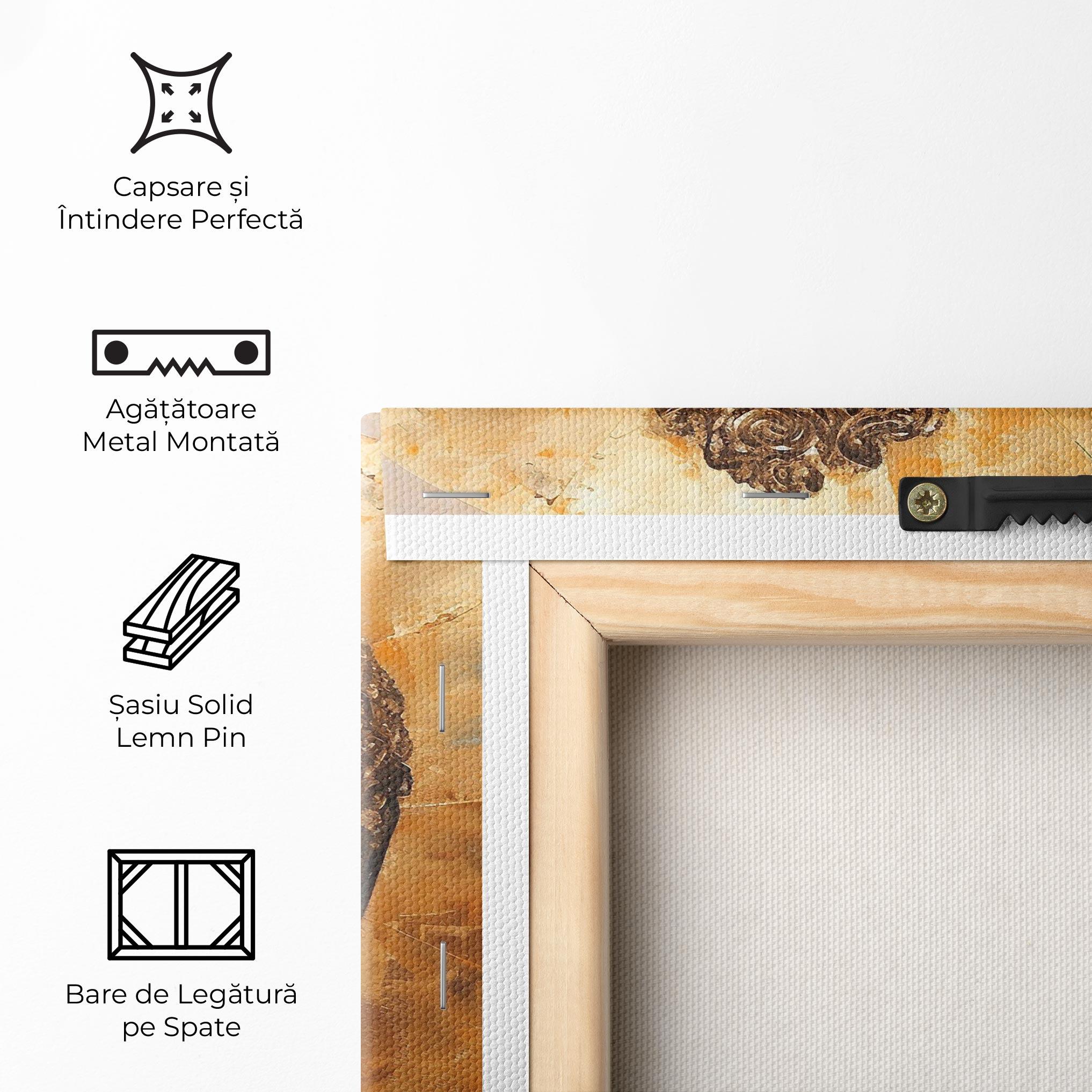 Tablou Canvas Cream Circle Buddha mockup 5