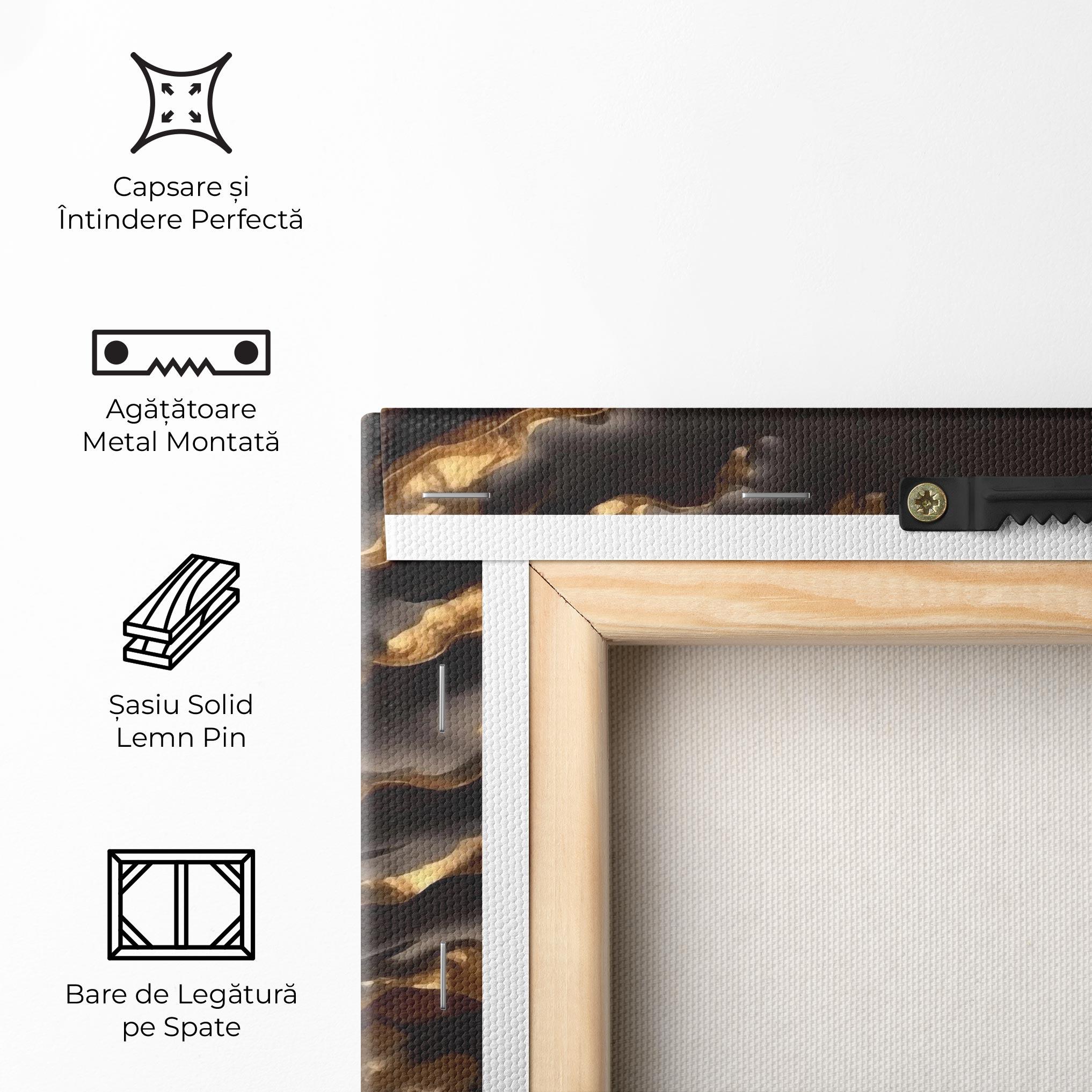 Tablou Canvas Gold 3d Buddha mockup 5